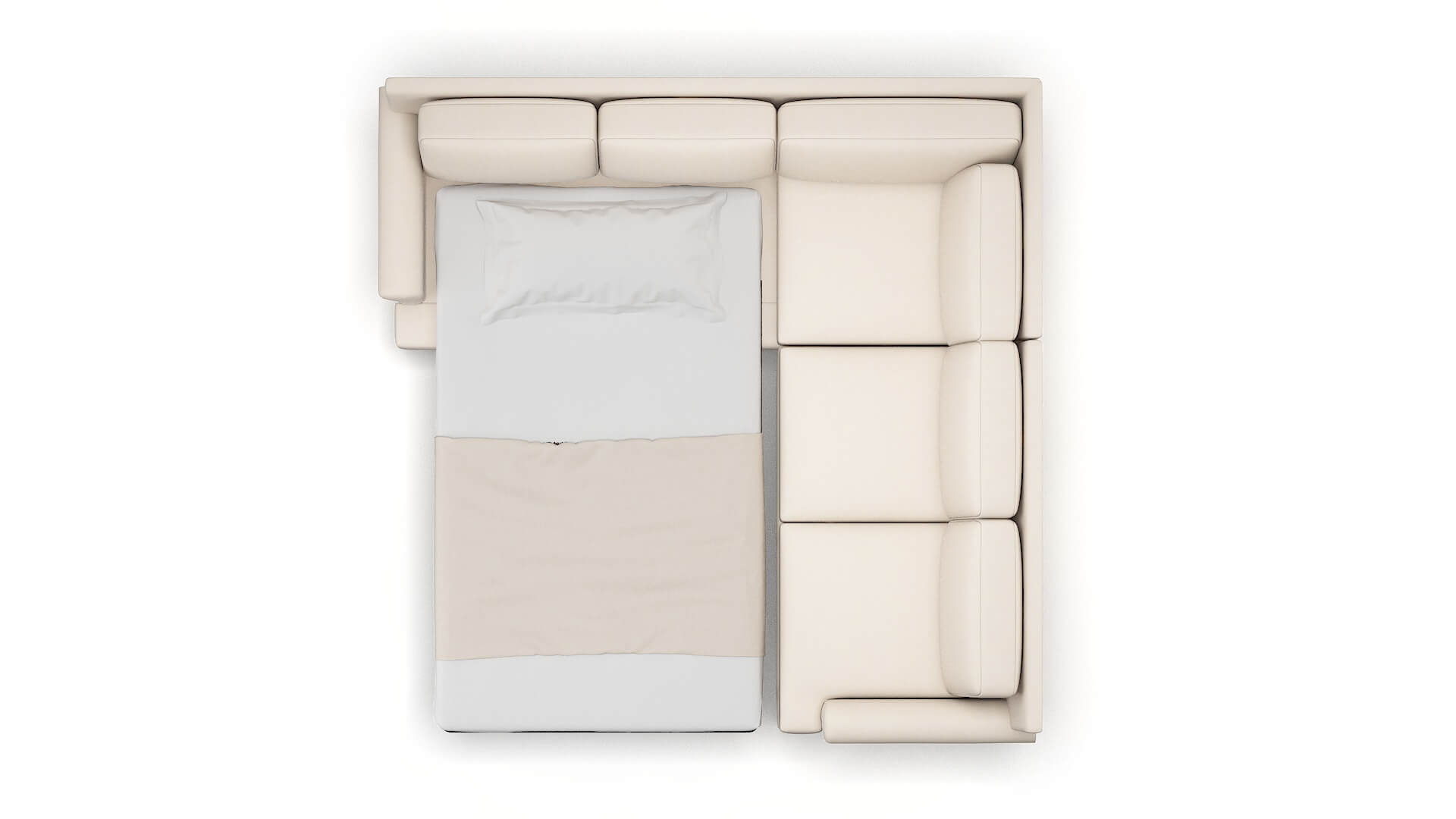 Newyork Bella Buckwheat Sectional Sleeper Espresso legs 3