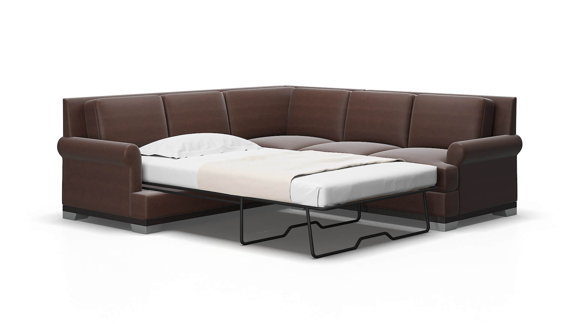 Newyork Bella espresso Sectional sleeper Espresso Legs  2