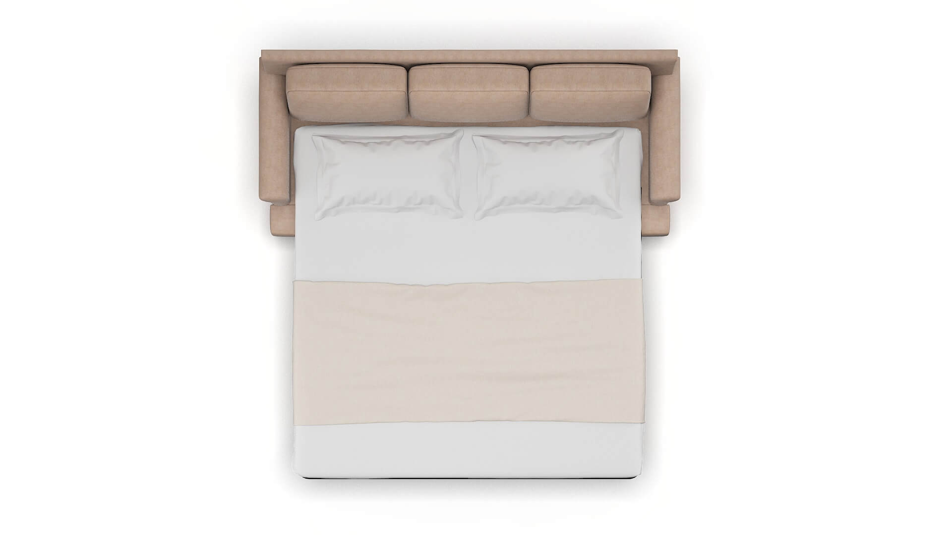 Newyork Bella Pewter Sofa Sleeper Espresso legs 3