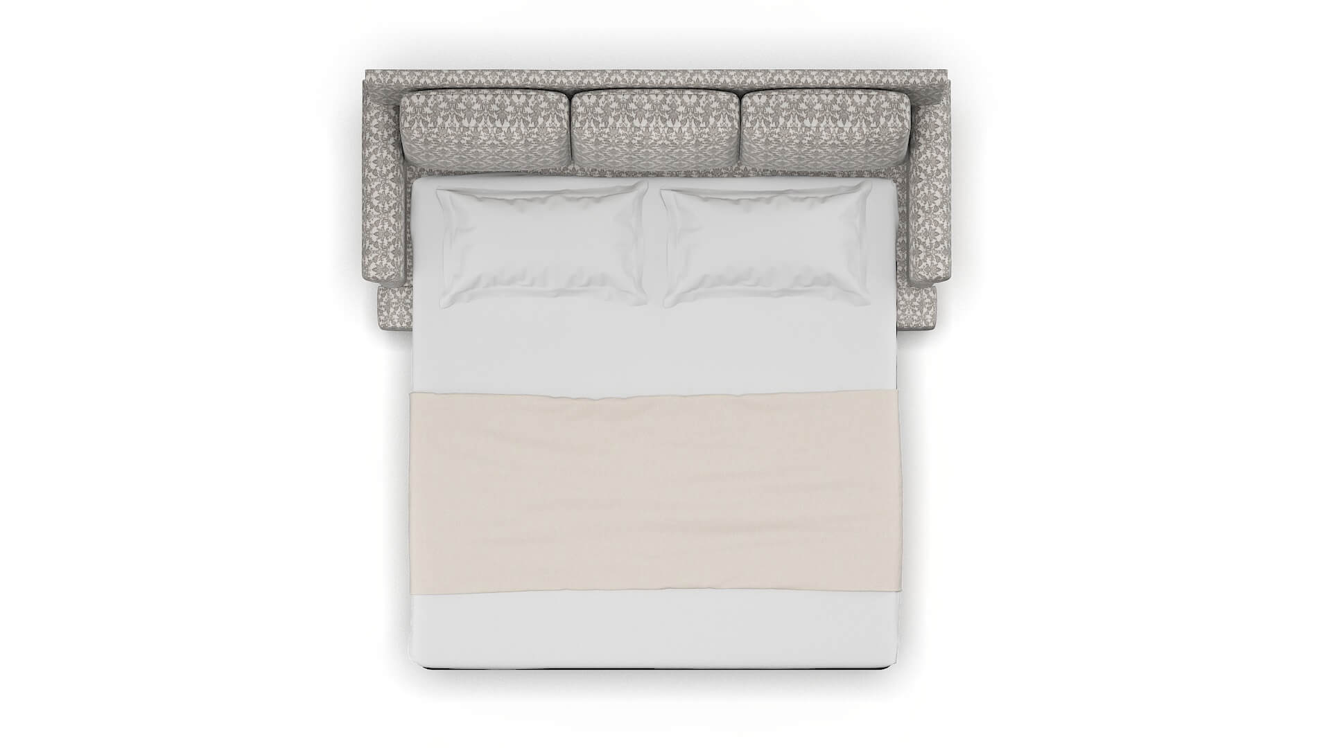 Newyork Bergamo Dove Sofa Sleeper Espresso legs 3