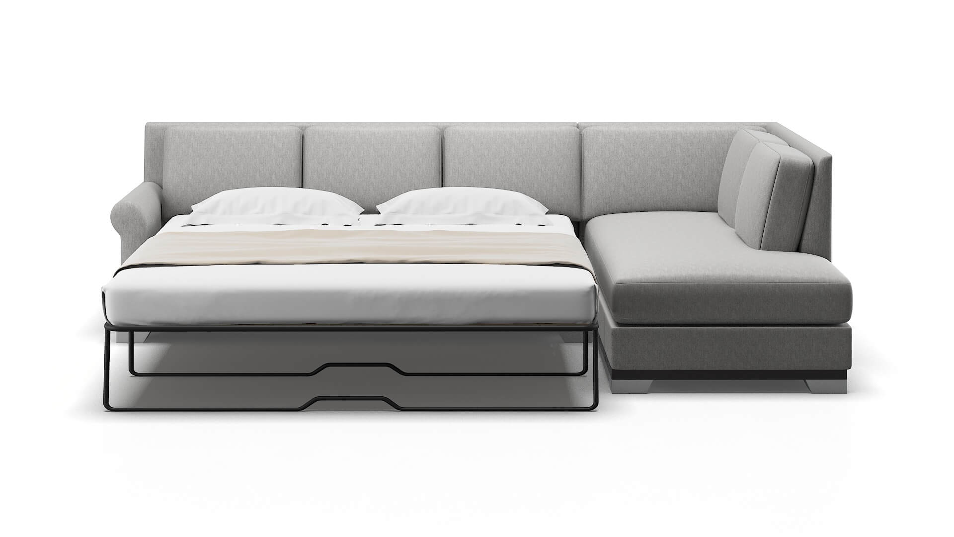 Newyork Bungalow Graphite Panel Sleeper Espresso legs 1