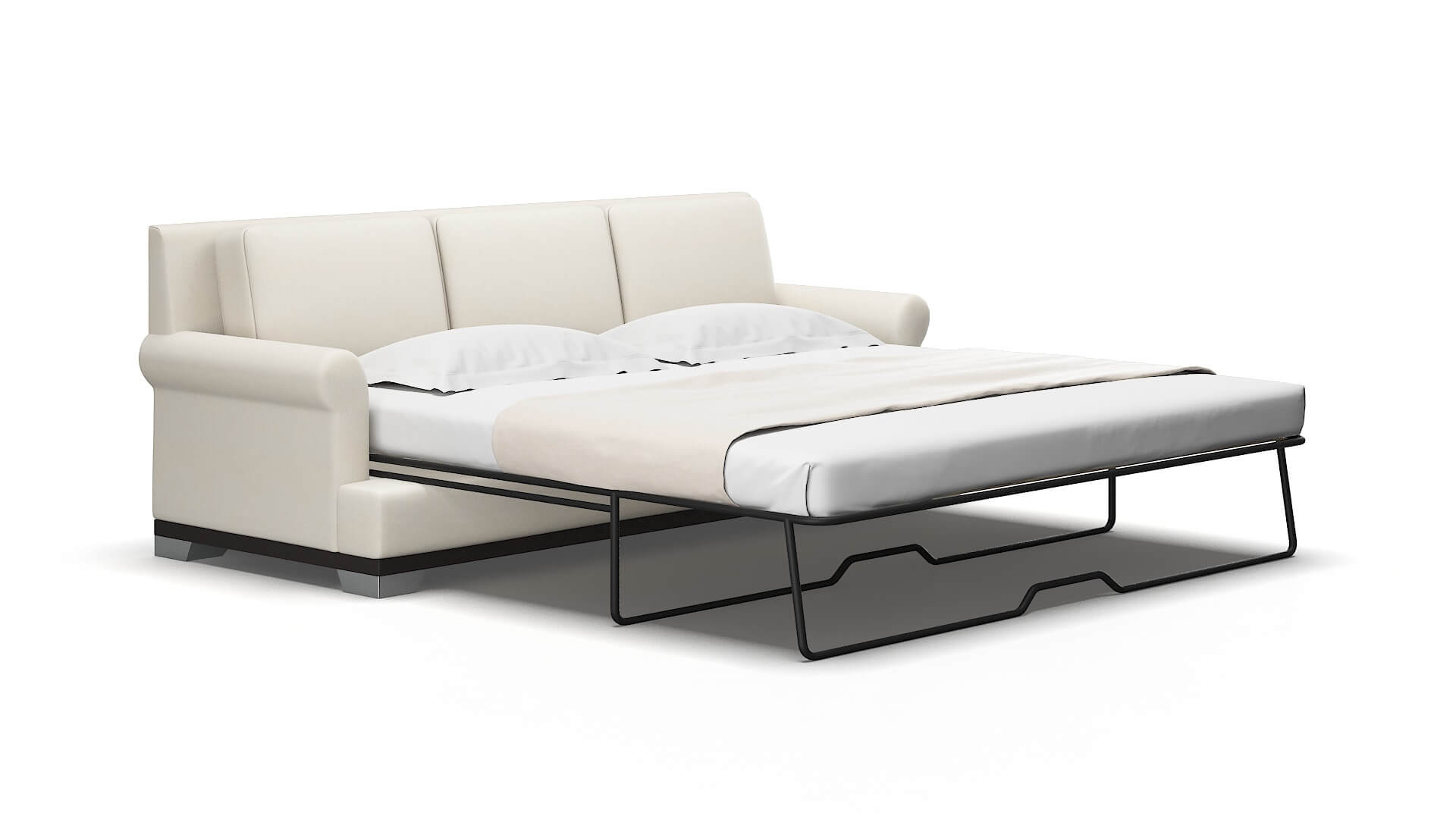 Newyork Bungalow ivory Sofa sleeper Espresso Legs  2