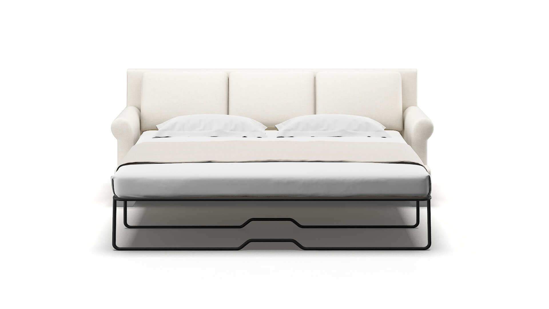Newyork Catalina Ivory Sofa Sleeper Espresso legs 1