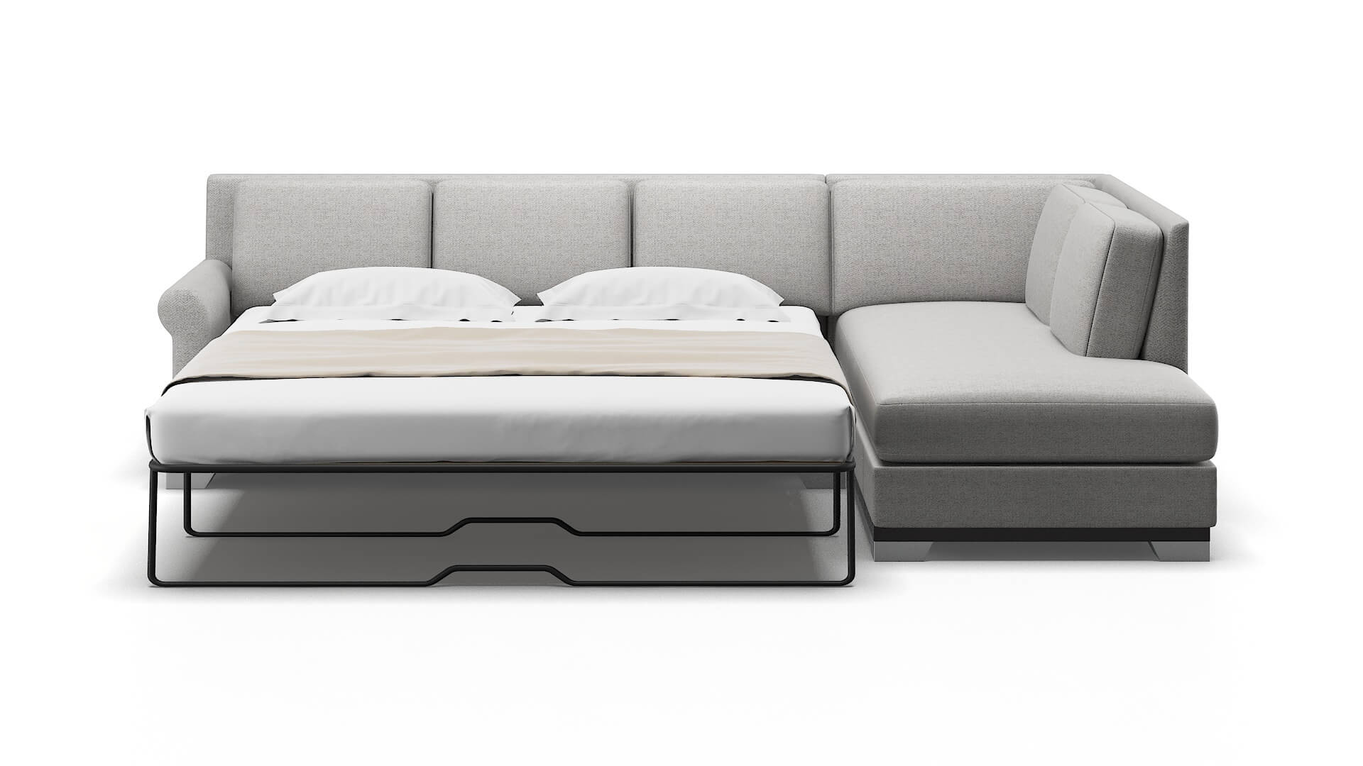 Newyork Catalina Silver Panel Sleeper Espresso legs 1