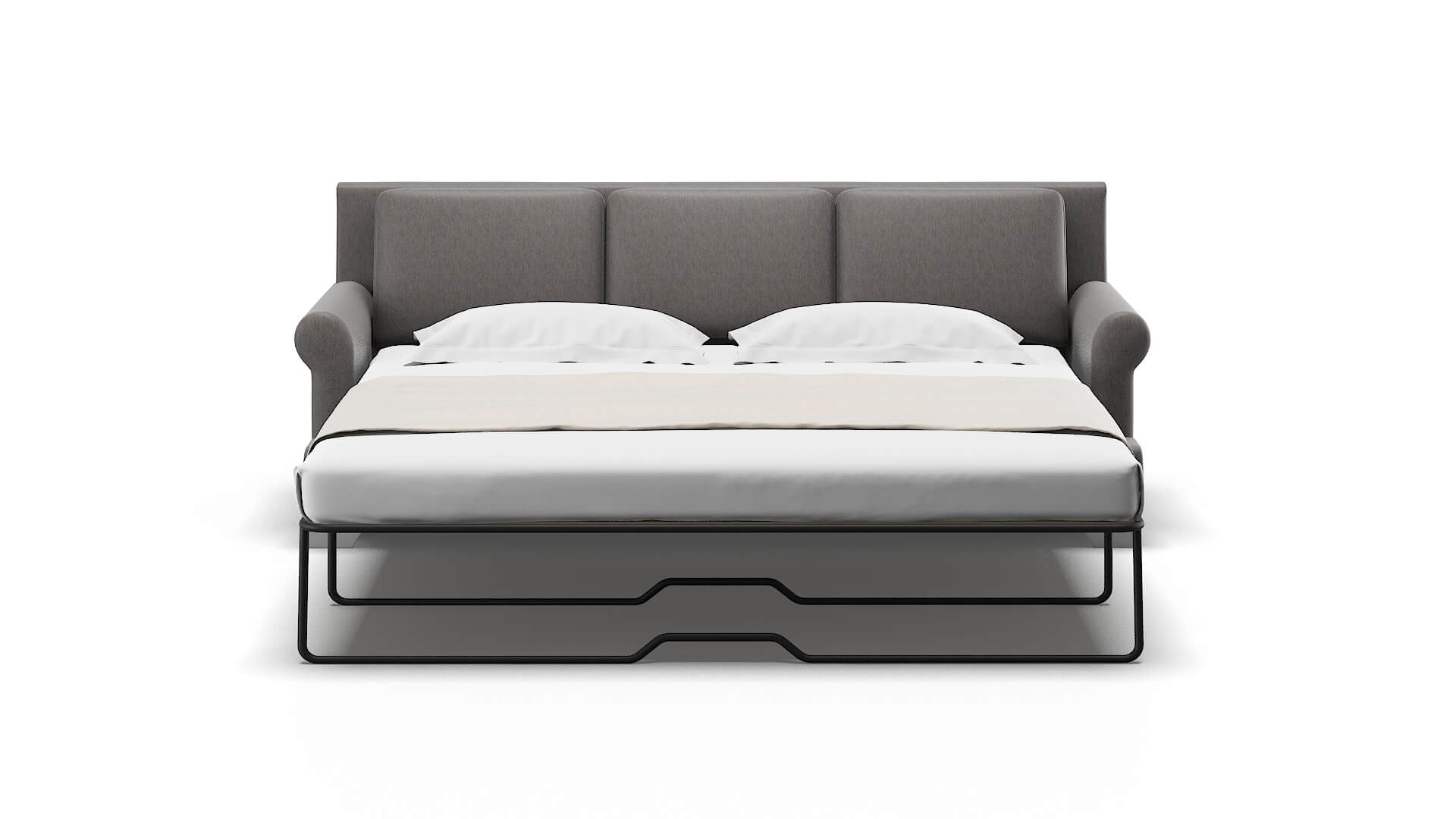 Newyork Cosmo Charcoal Sofa Sleeper Espresso legs 1