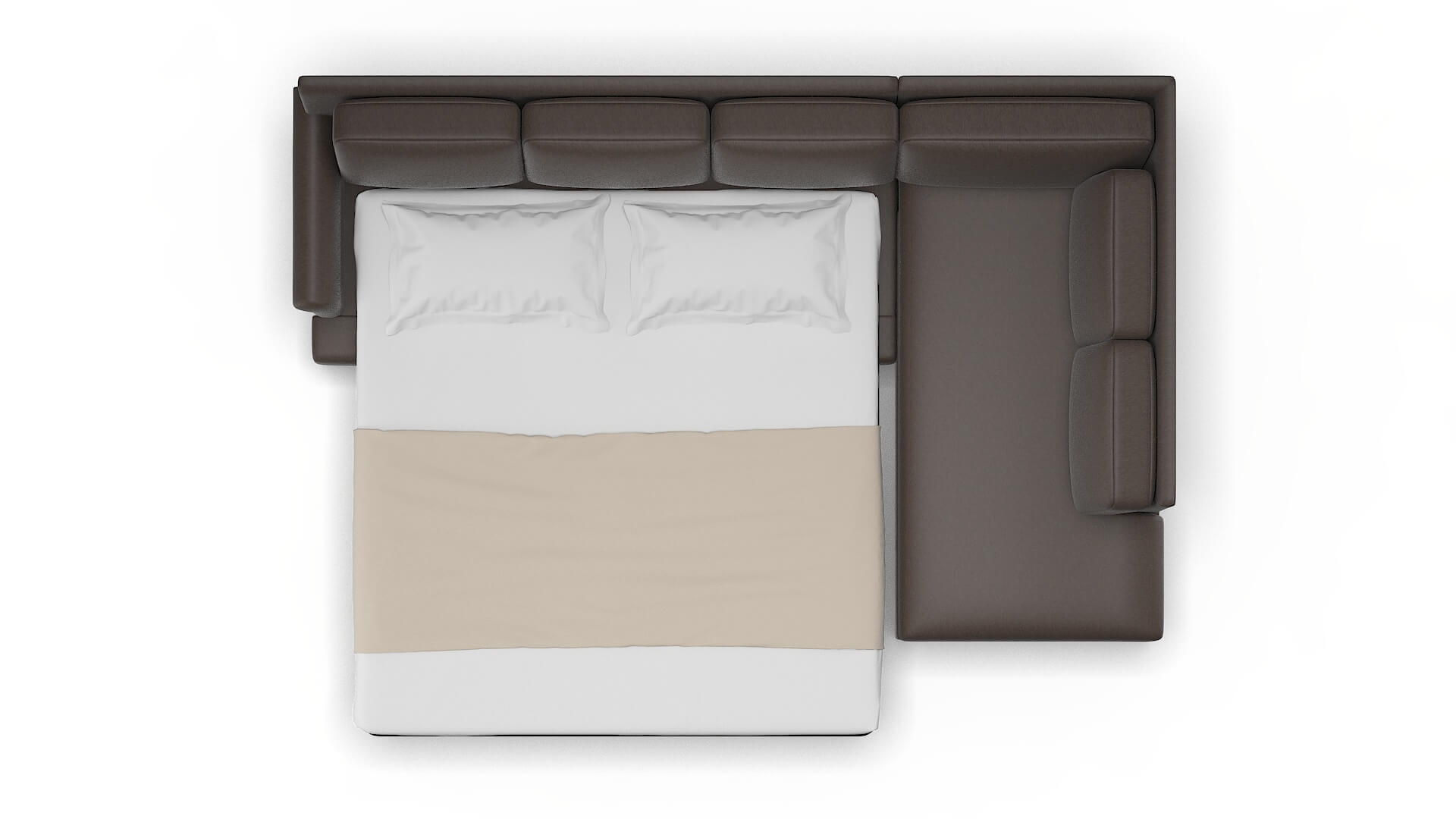 Newyork Cosmo Chocolate Panel Sleeper Espresso legs 3