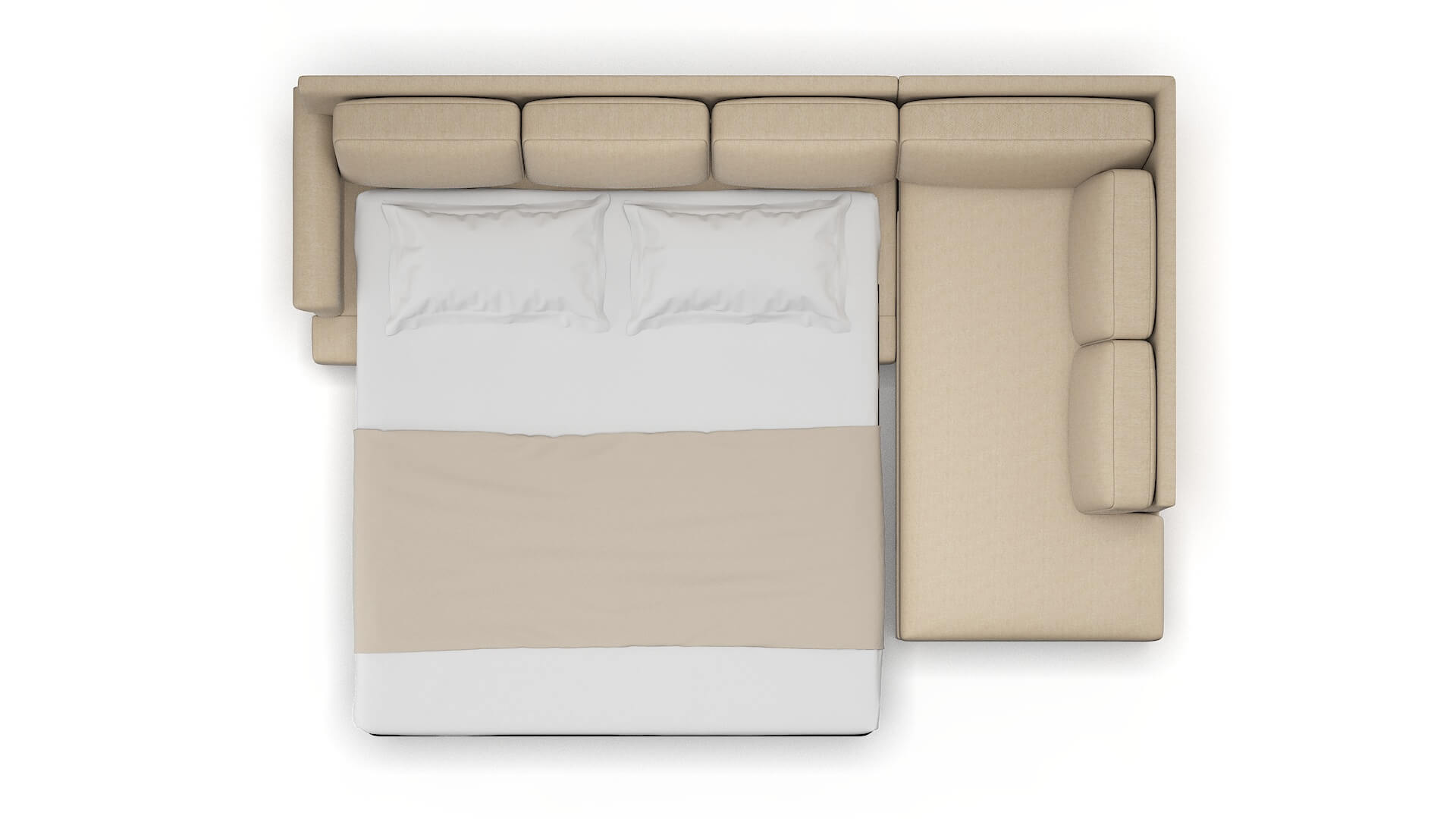 Newyork Cosmo Fawn Panel Sleeper Espresso legs 3