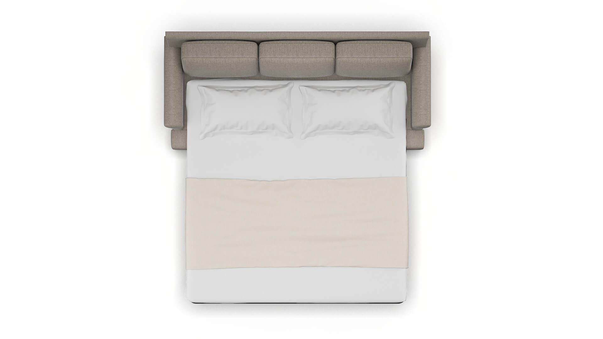 Newyork Cosmo Taupe Sofa Sleeper Espresso legs 3