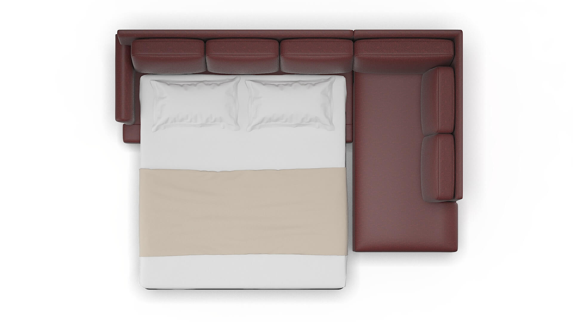 Newyork Derby Berry Panel Sleeper Espresso legs 3