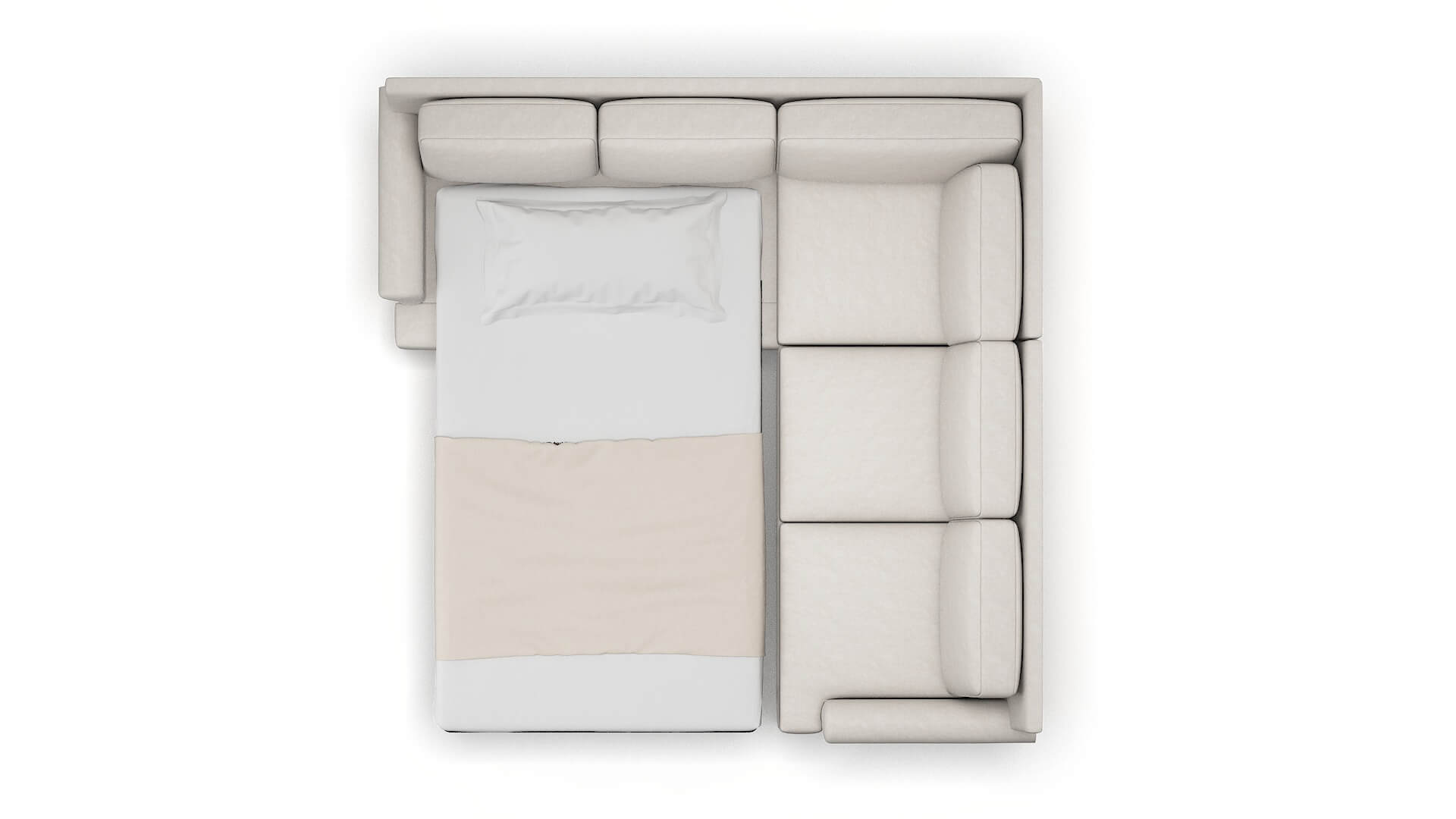 Newyork Dream_d Stone Sectional Sleeper Espresso legs 3