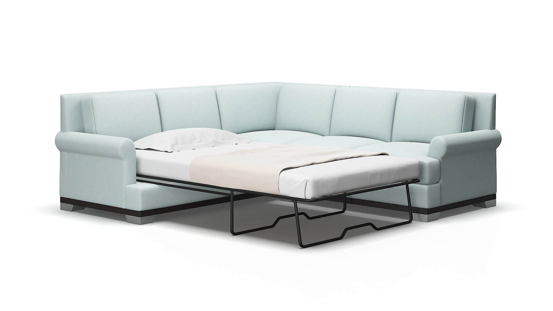 Newyork Hepburn peridot Sectional sleeper Espresso Legs  2
