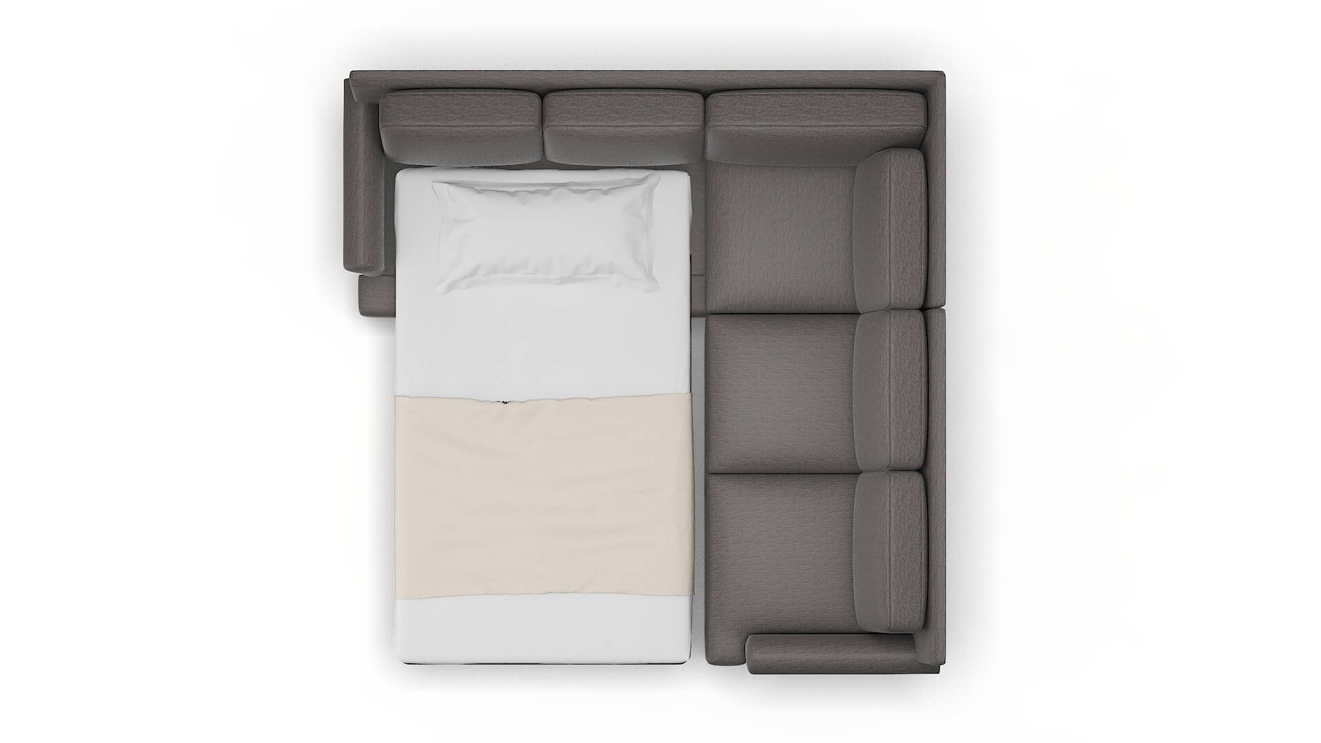 Newyork Insight Eclipse Sectional Sleeper Espresso legs 3