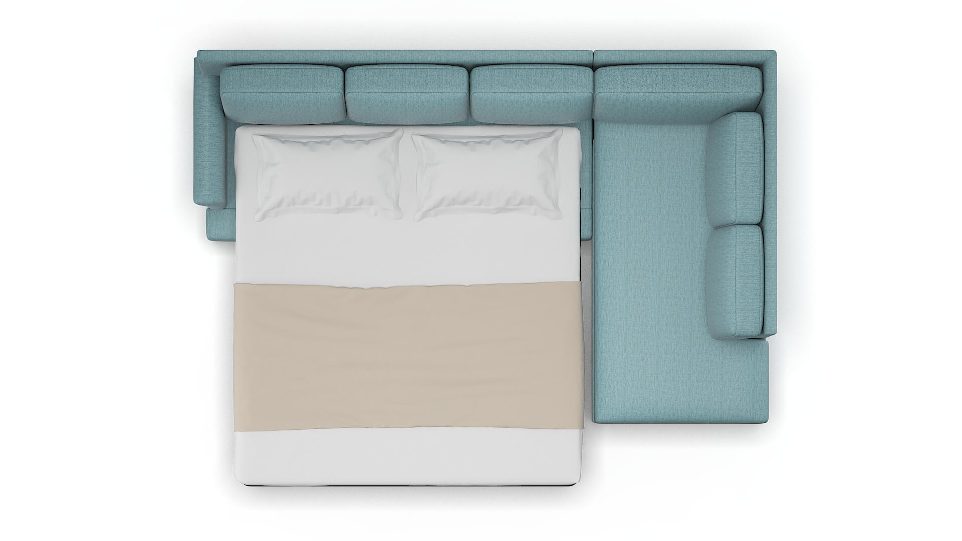 Newyork Insight Peacock Panel Sleeper Espresso legs 3