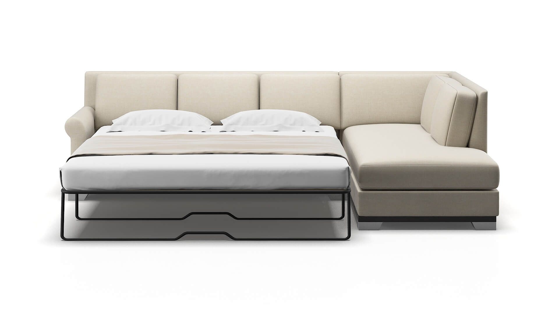 Newyork Keylargo Almond Panel Sleeper Espresso legs 1