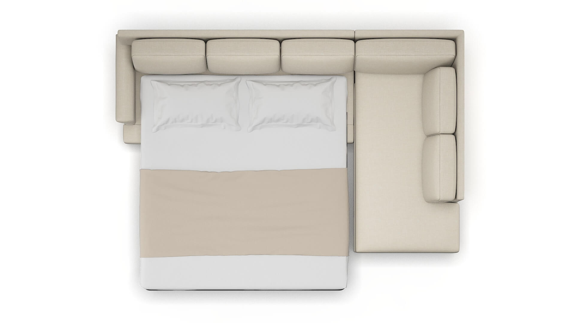 Newyork Keylargo Almond Panel Sleeper Espresso legs 3