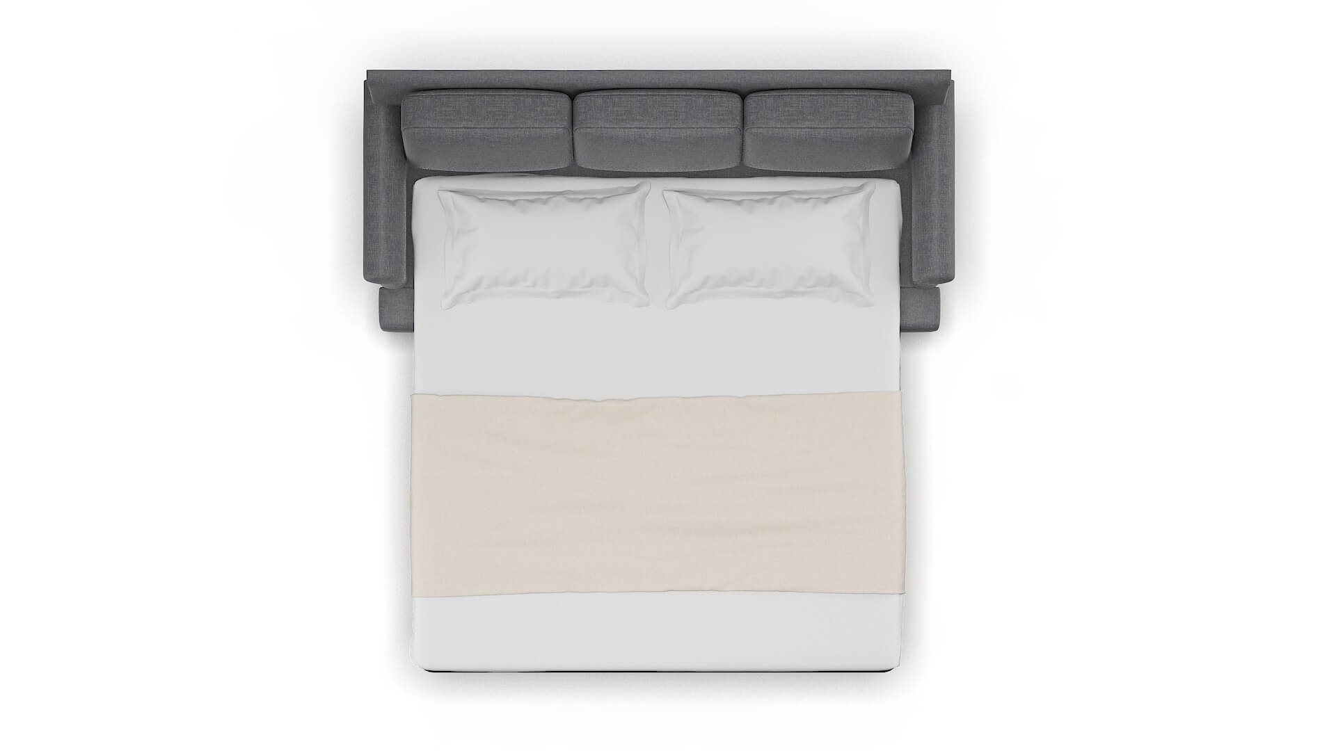 Newyork Keylargo Graphite Sofa Sleeper Espresso legs 3