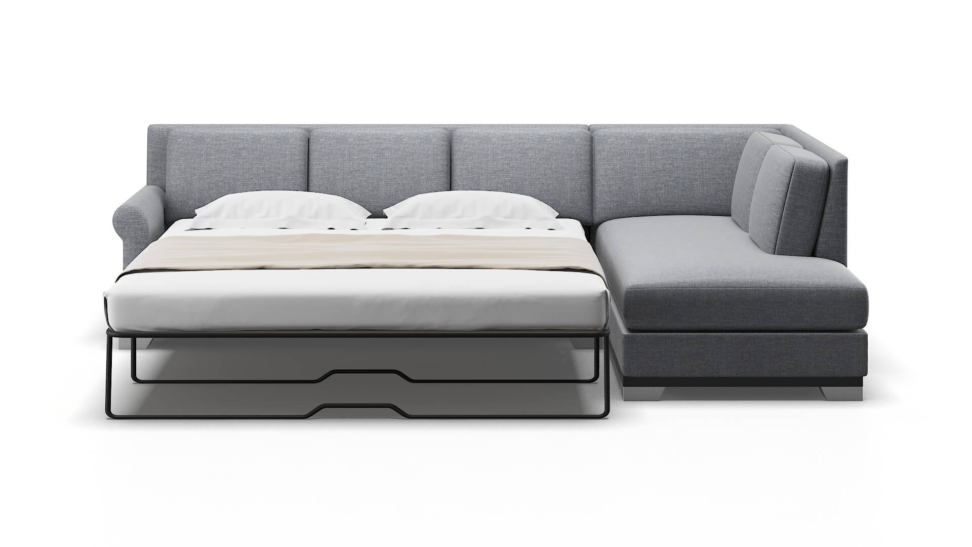 Newyork Lana Ash Panel Sleeper Espresso legs 1