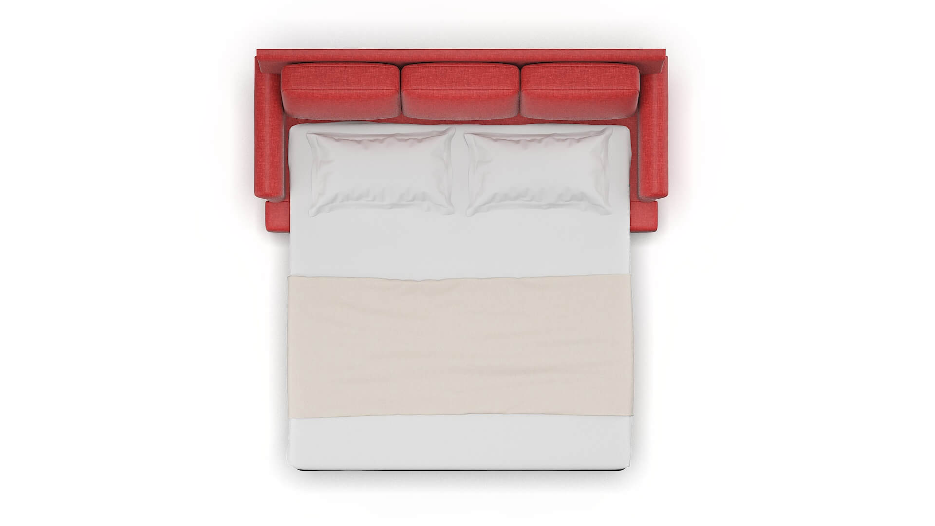 Newyork Leslie Poppy Sofa Sleeper Espresso legs 3