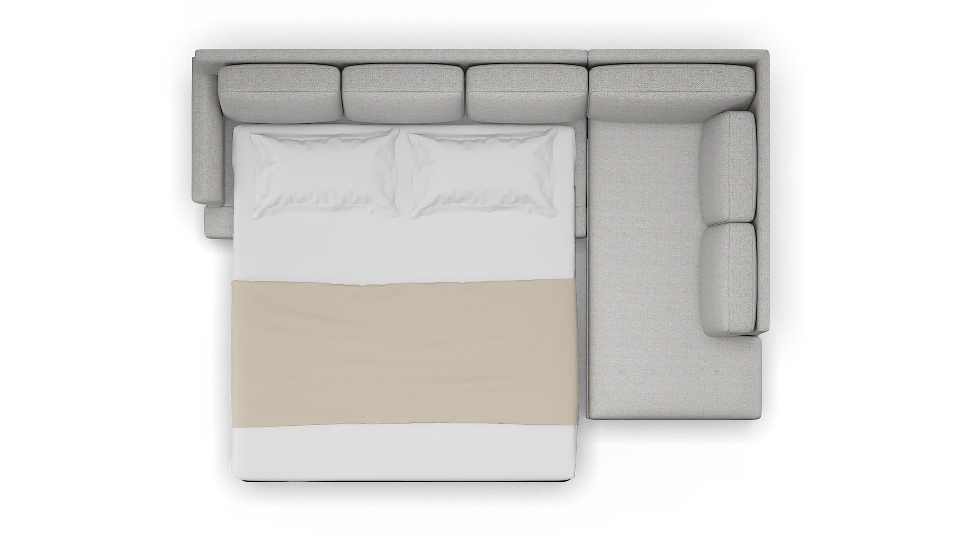 Newyork Malibu Dove Panel Sleeper Espresso legs 3