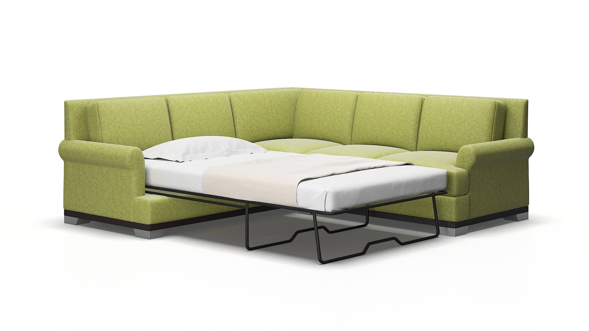 Newyork Notion Appletini Sectional Sleeper Espresso Legs 2