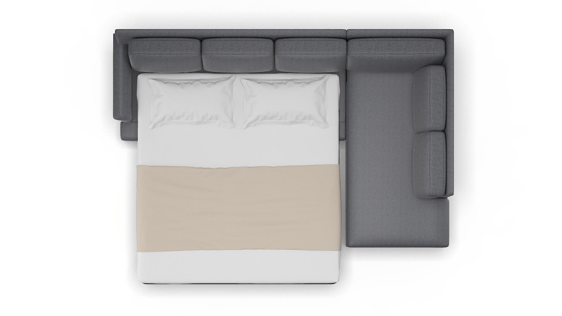 Newyork Notion Graphite Panel Sleeper Espresso legs 3