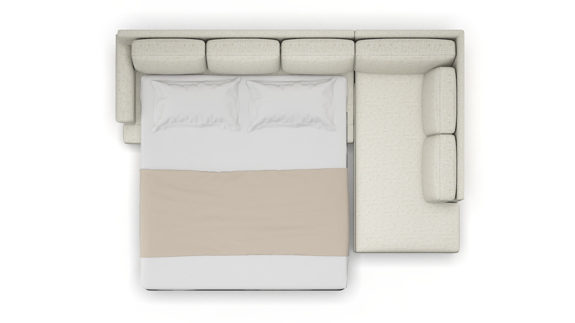 Newyork Oceanside Birch Panel Sleeper Espresso legs 3