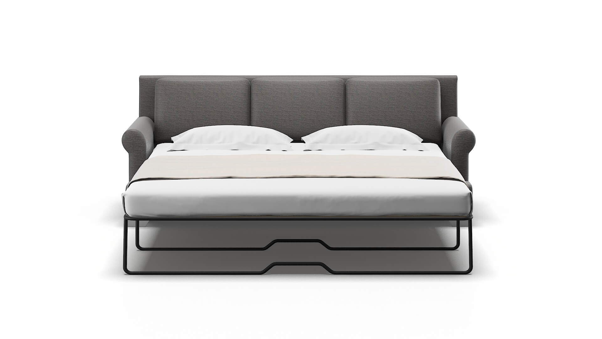 Newyork Oscar Charcoal Sofa Sleeper Espresso legs 1