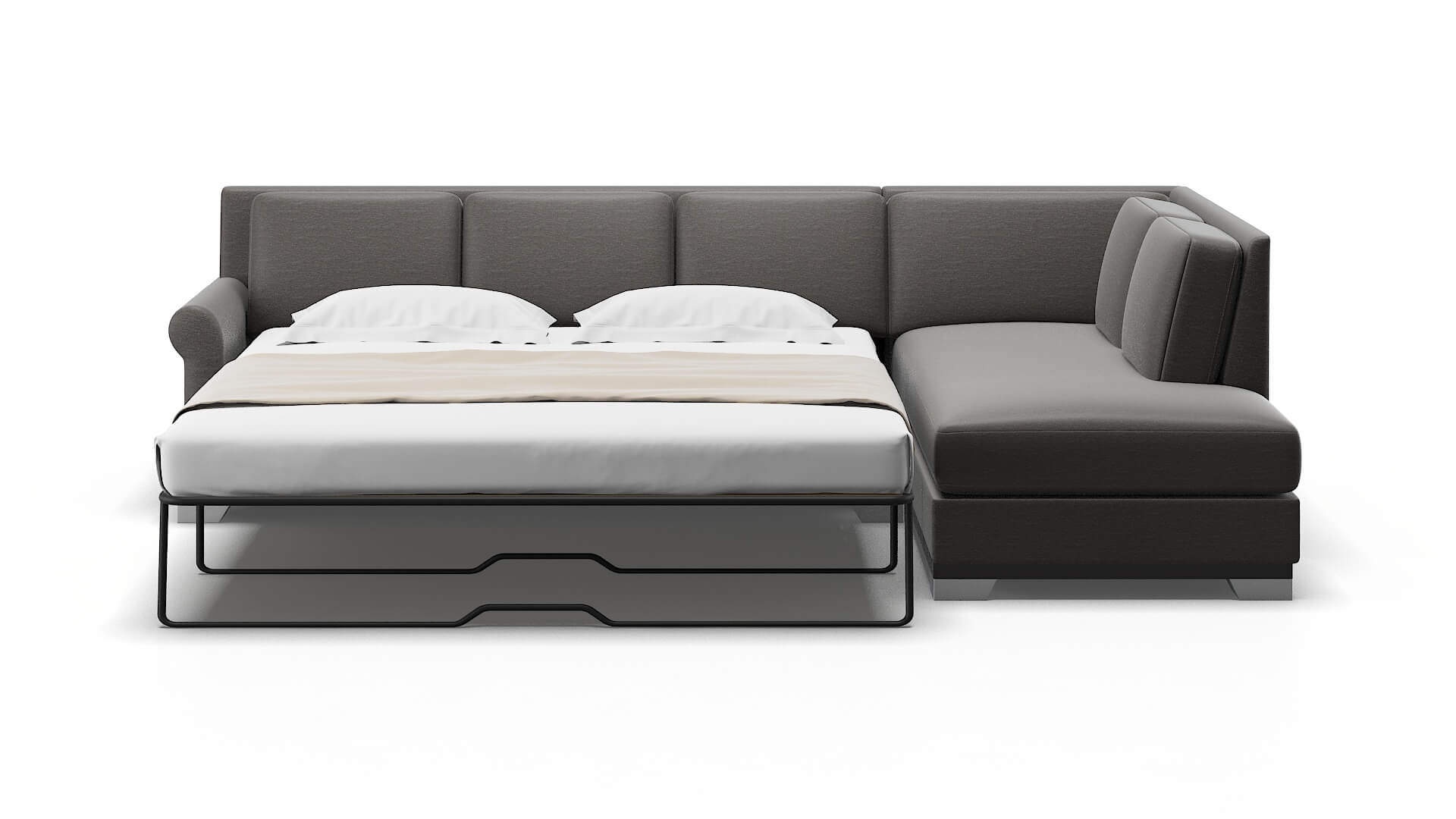 Newyork Oscar Grey Panel Sleeper Espresso legs 1