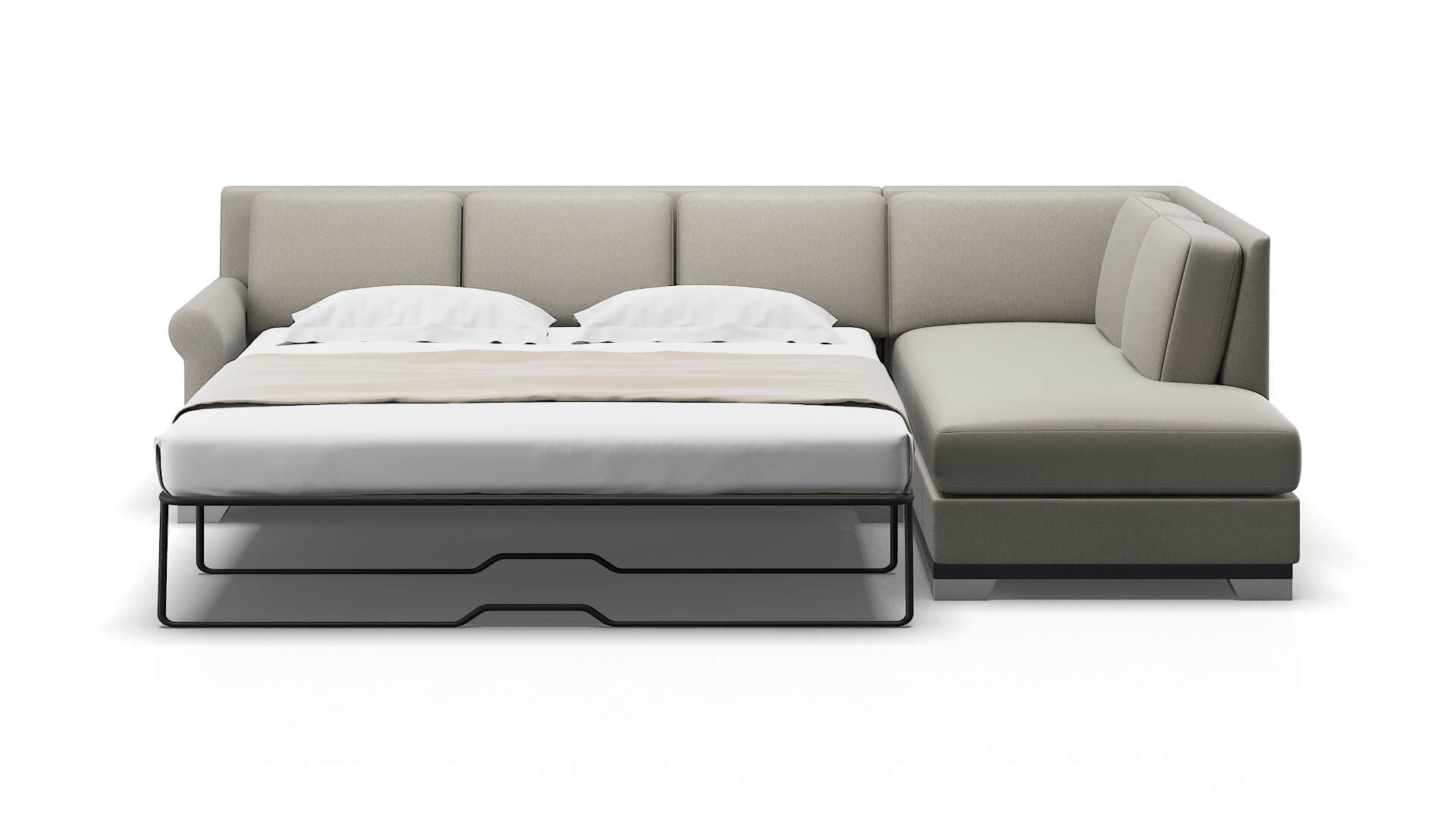 Newyork Oscar Silver Panel Sleeper Espresso legs 1