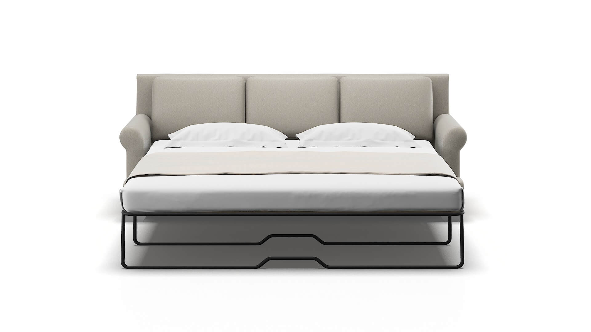 Newyork Oscar Silver Sofa Sleeper Espresso legs 1