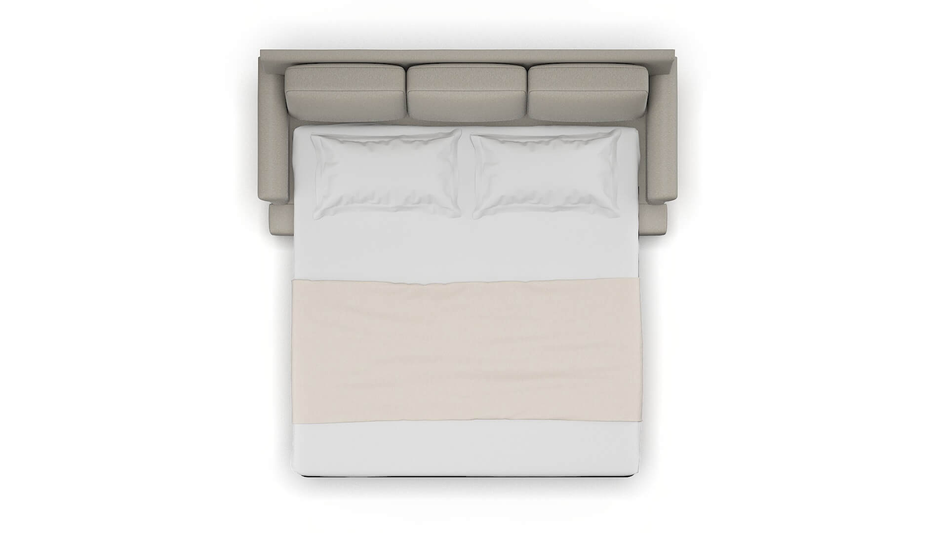 Newyork Oscar Silver Sofa Sleeper Espresso legs 3