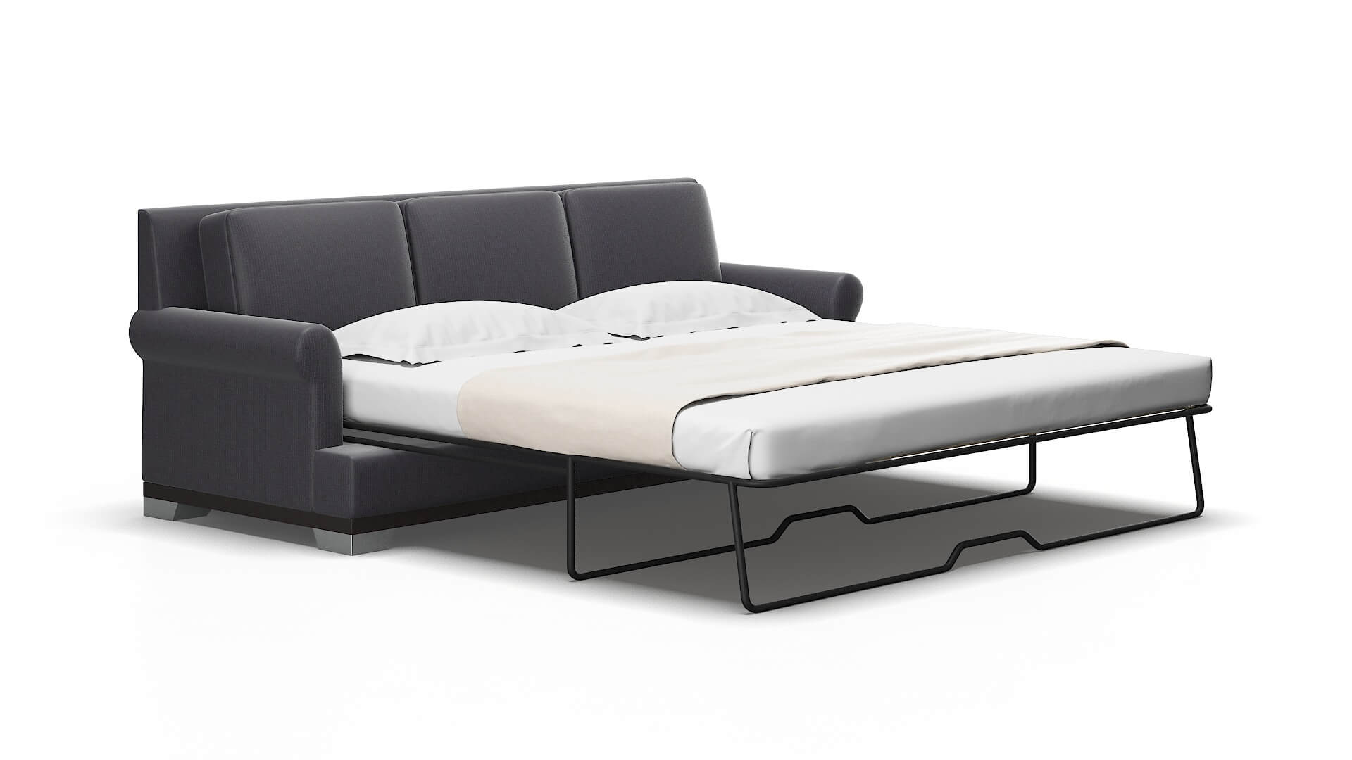 Newyork Parker Charcoal Sofa Sleeper Espresso legs 2