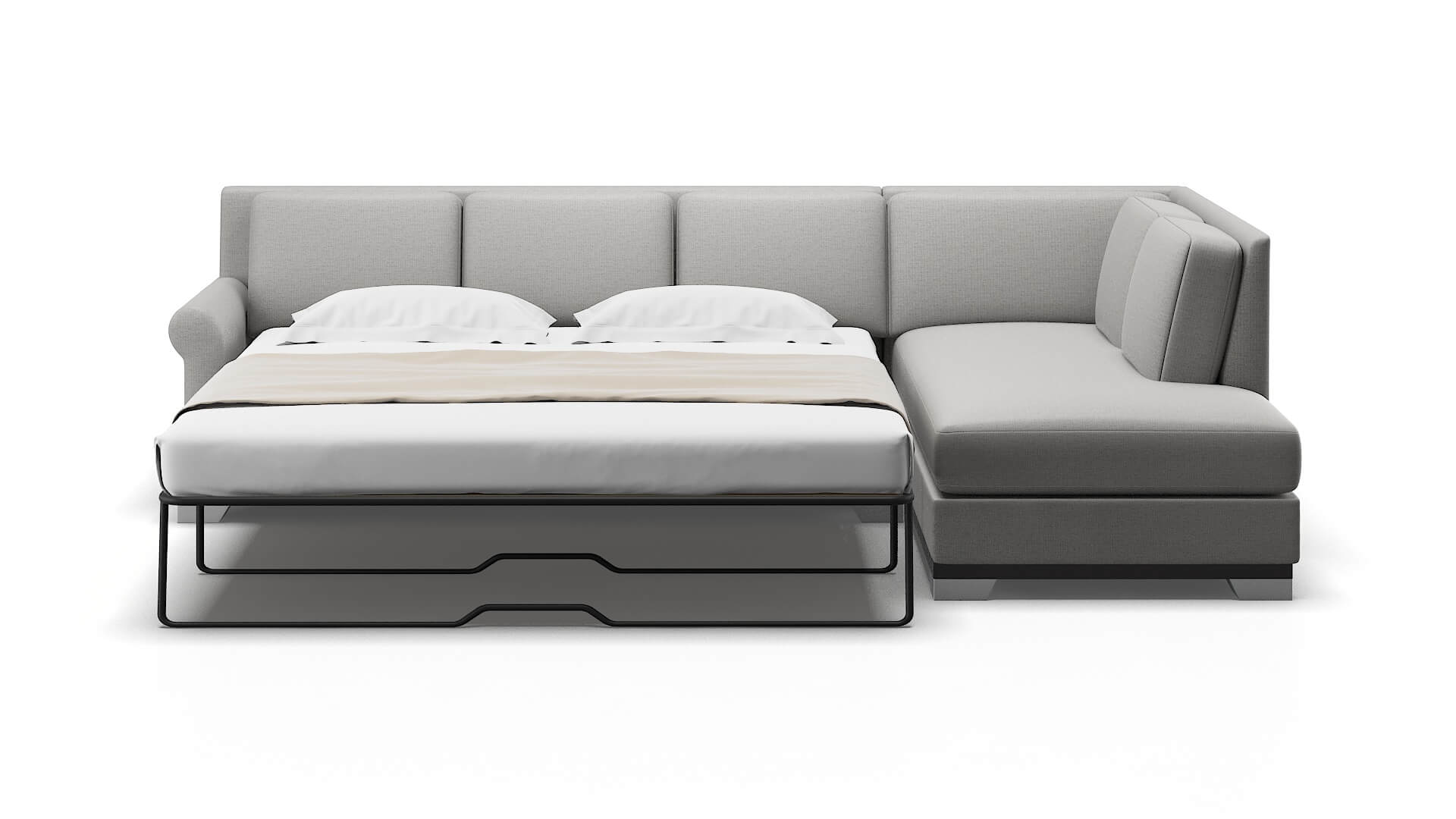 Newyork Parker Silver Panel Sleeper Espresso legs 1