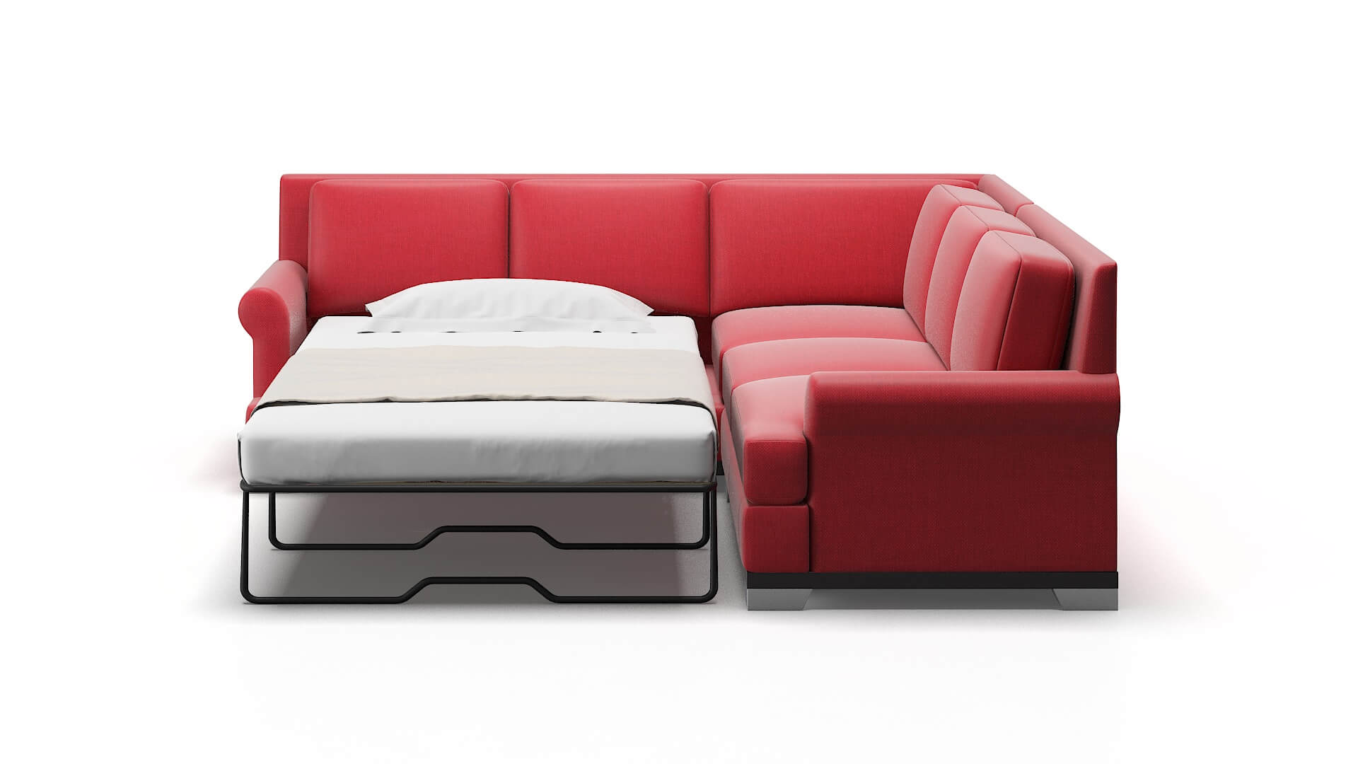 Newyork Pauline Ruby Sectional Sleeper Espresso legs 1