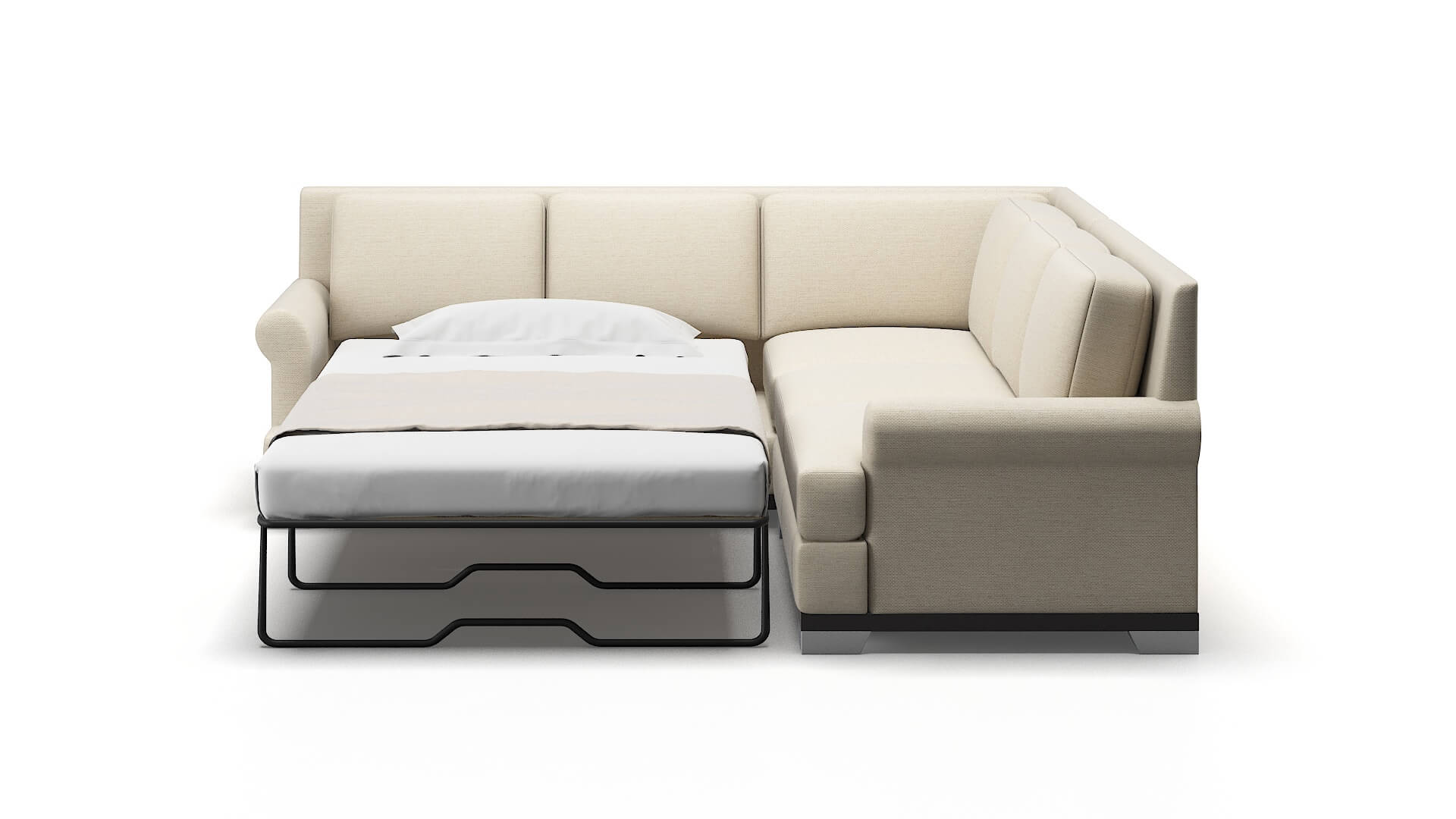 Newyork Phoenix Birch Sectional Sleeper Espresso legs 1