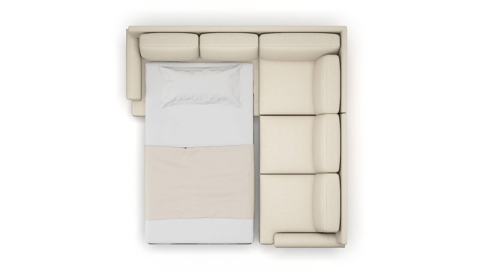 Newyork Phoenix Birch Sectional Sleeper Espresso legs 3