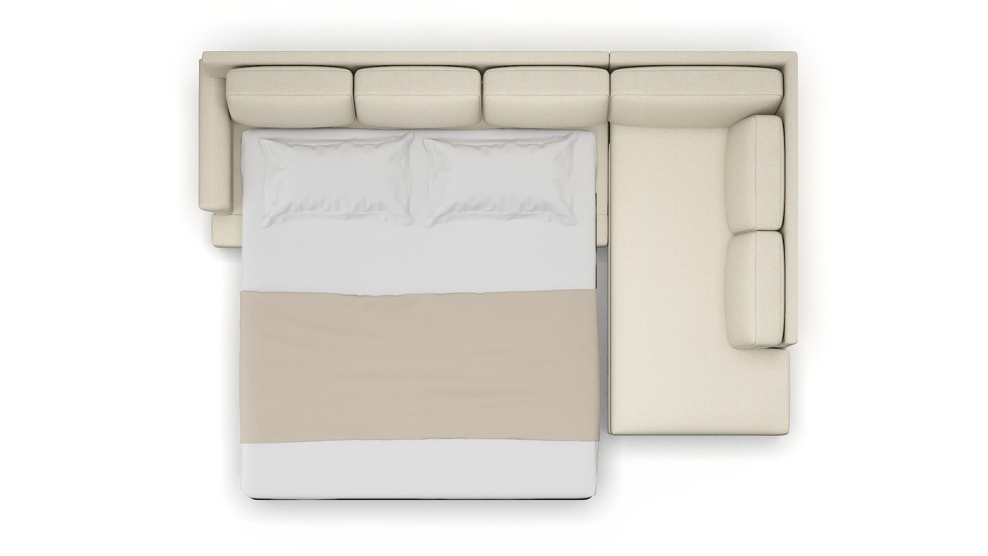 Newyork Phoenix Ivory Panel Sleeper Espresso legs 3