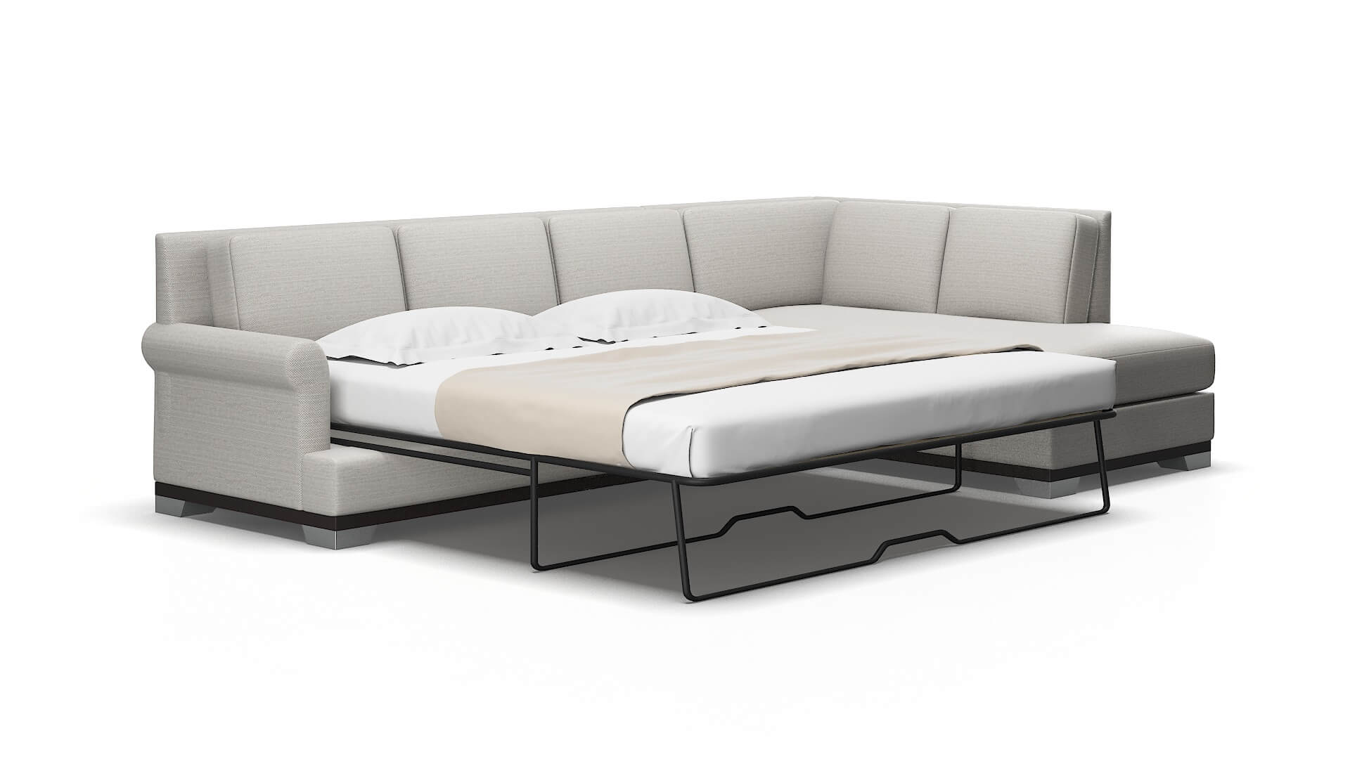 Newyork Phoenix silver Panel sleeper Espresso Legs  2