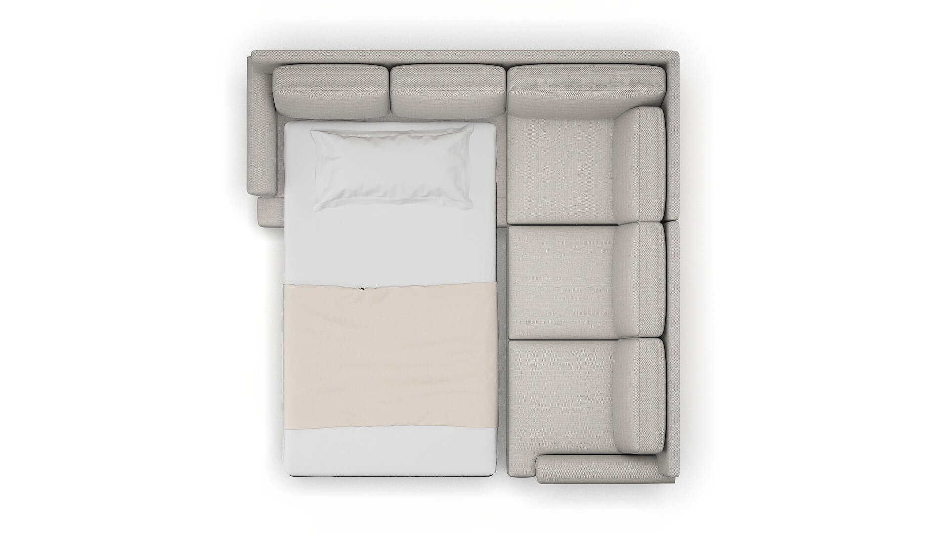 Newyork Phoenix Sterling Sectional Sleeper Espresso legs 3