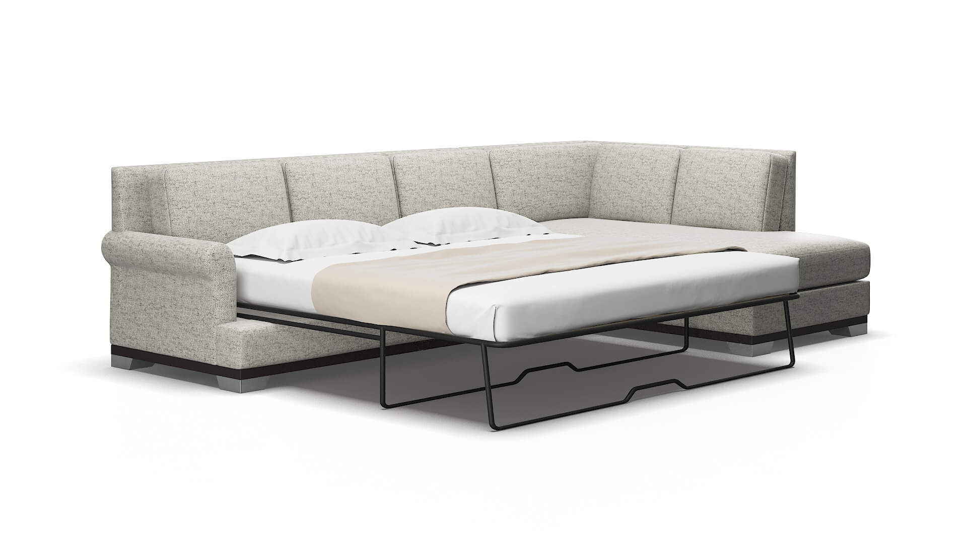 Newyork Prime Gravel Panel Sleeper Espresso legs 2