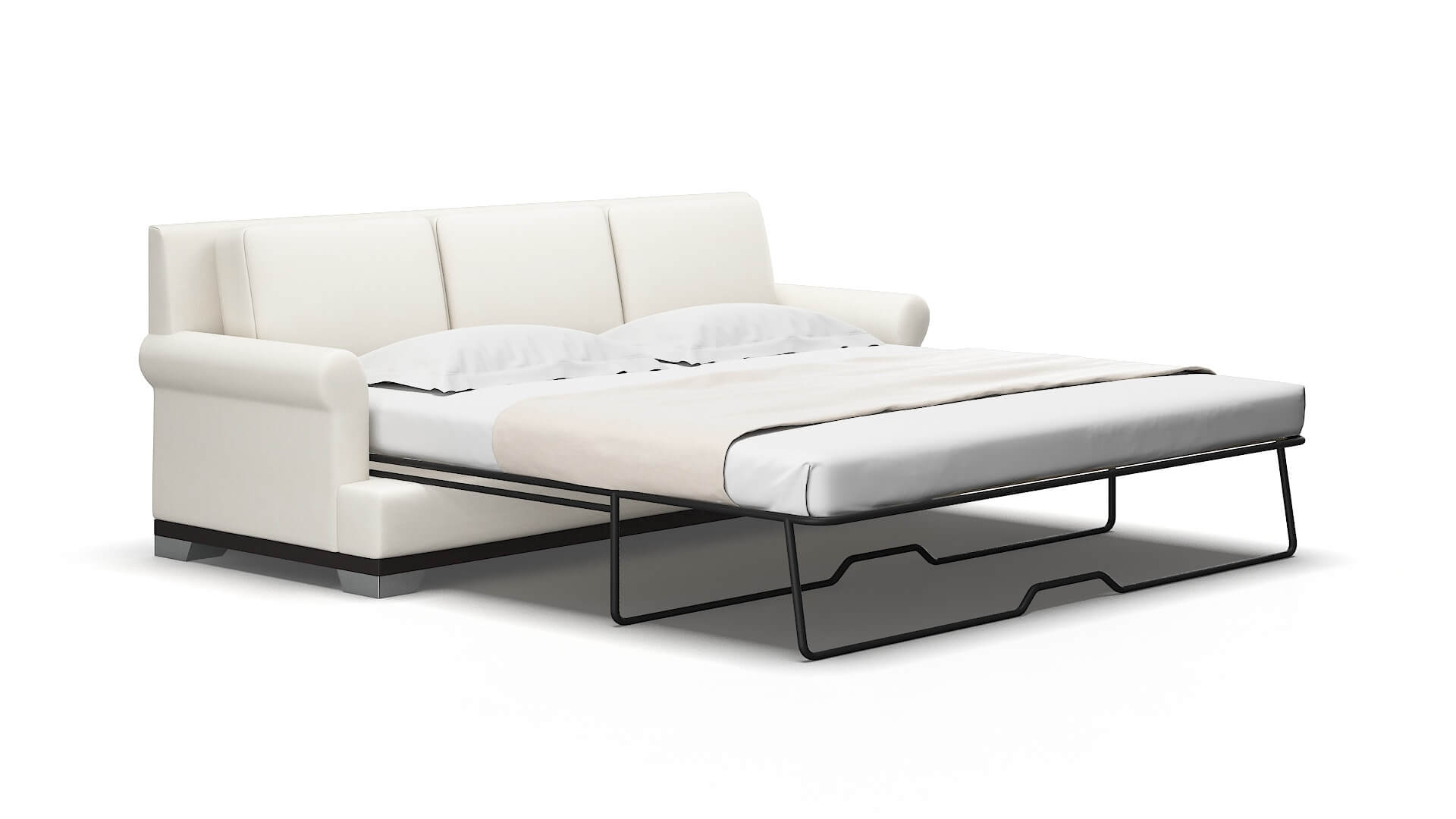 Newyork R_prize Cream Sofa Sleeper Espresso legs 2