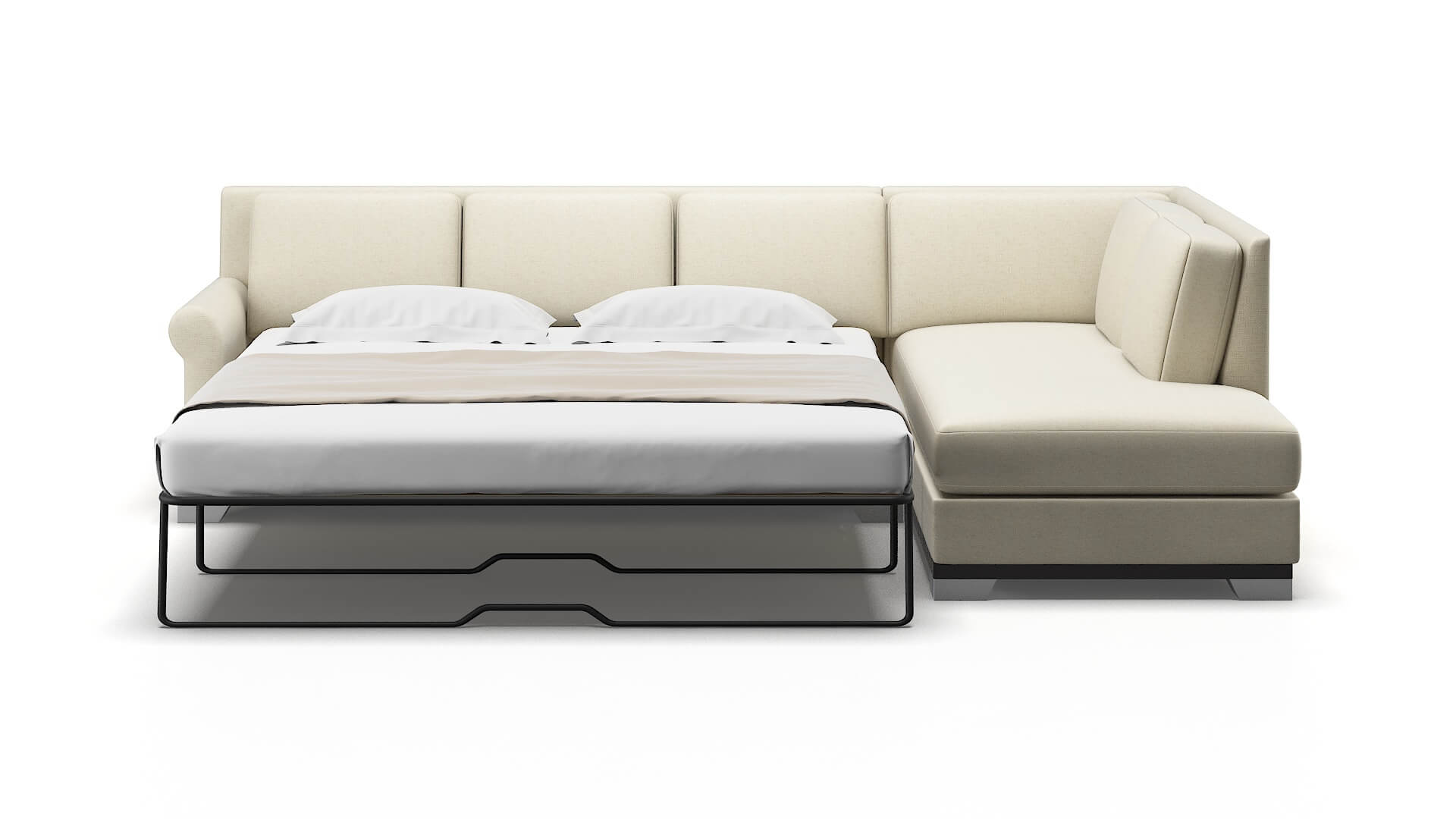 Newyork Redondo Oyster Panel Sleeper Espresso legs 1