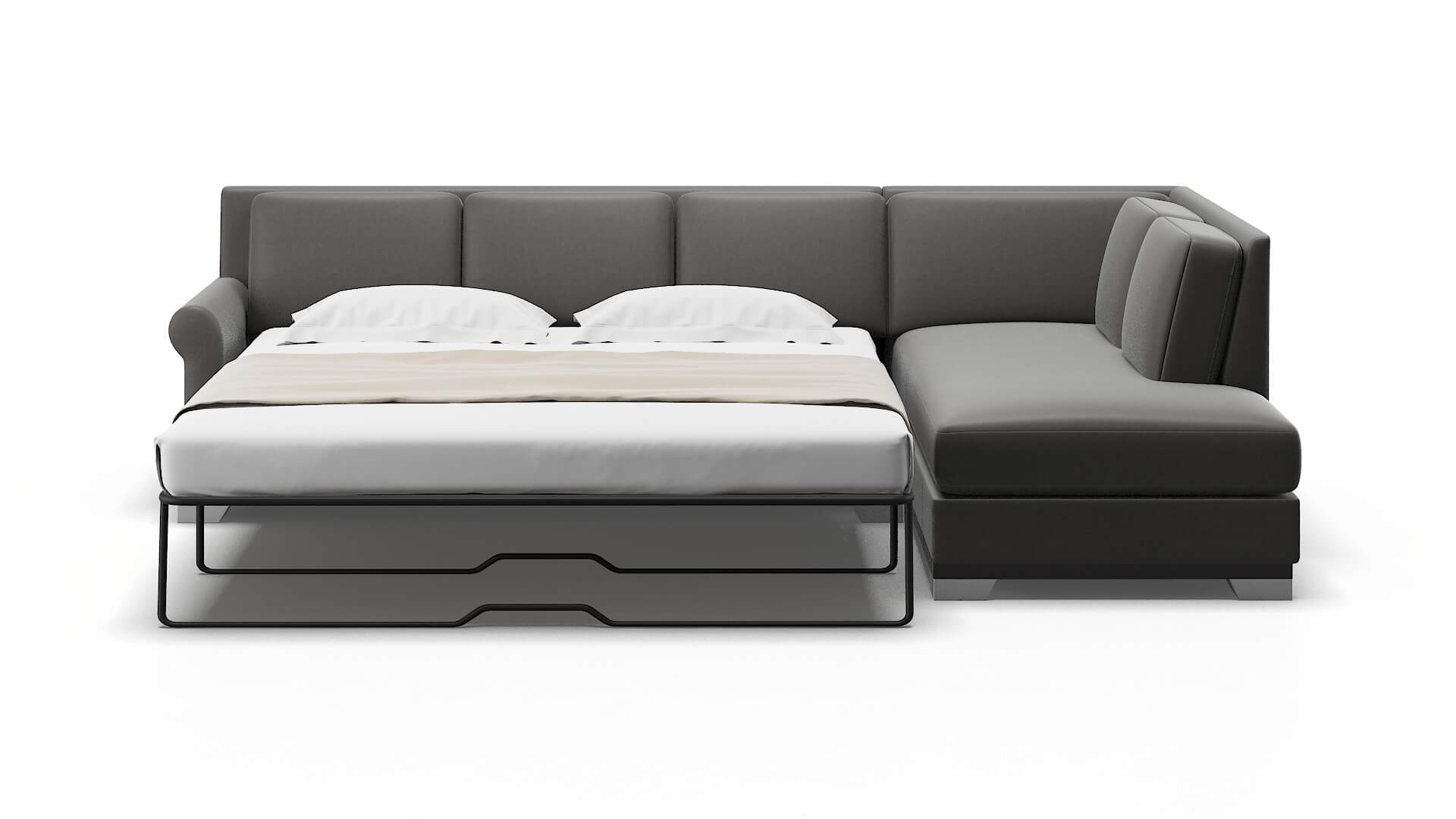 Newyork Rocket Charcoal Panel Sleeper Espresso legs 1