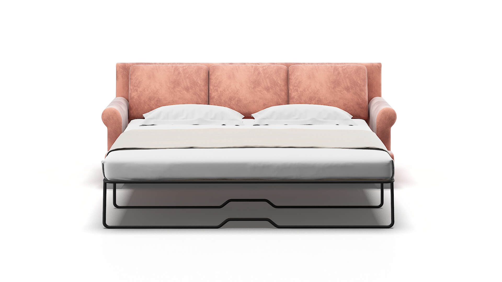 Newyork Royale Blush Sofa Sleeper Espresso legs 1
