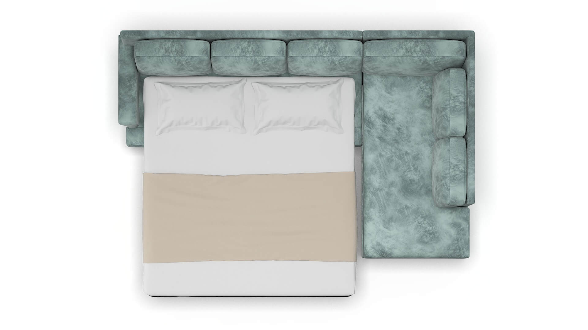 Newyork Royale Cloud Panel Sleeper Espresso legs 3