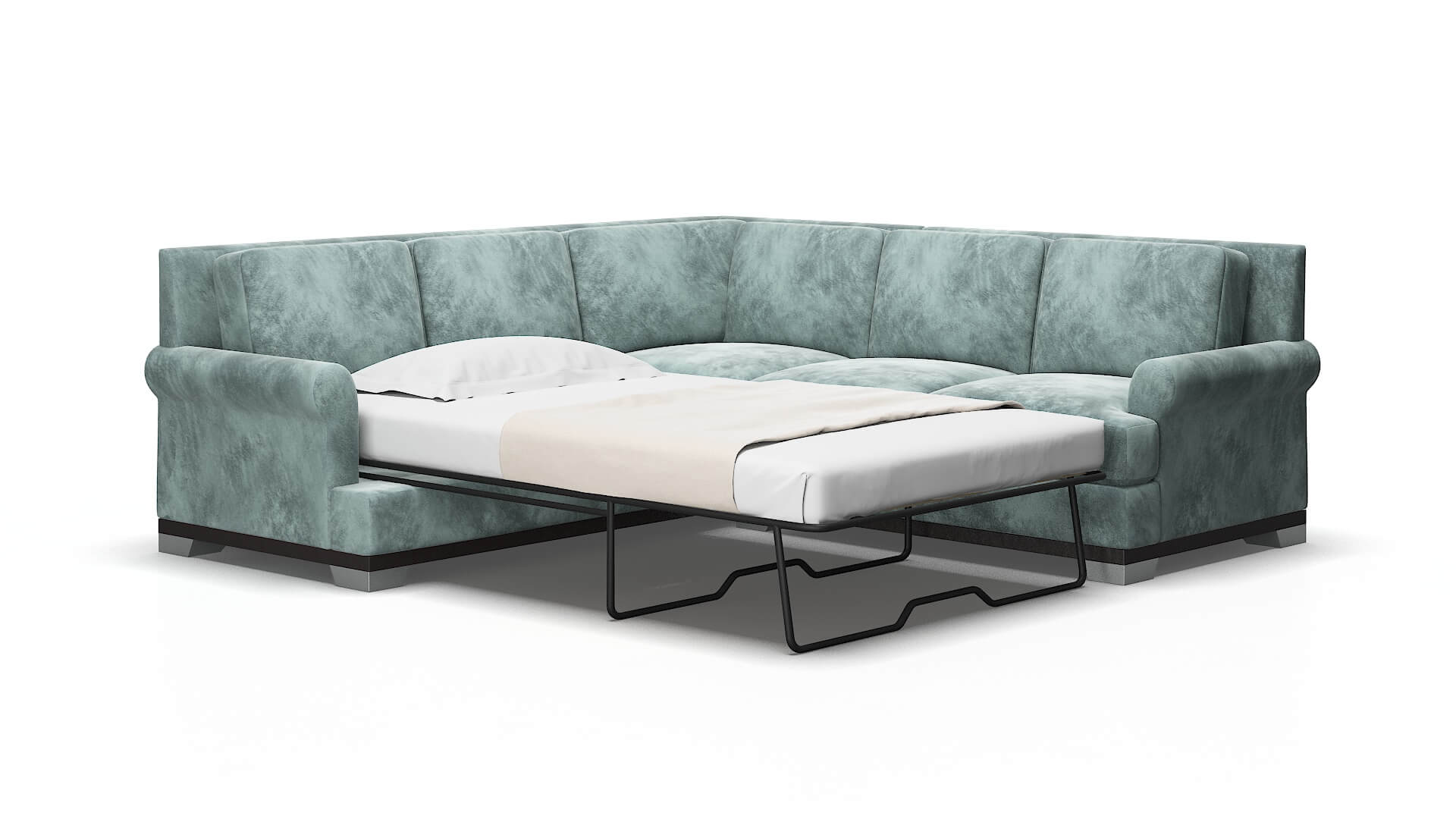 Newyork Royale cloud Sectional sleeper Espresso Legs  2