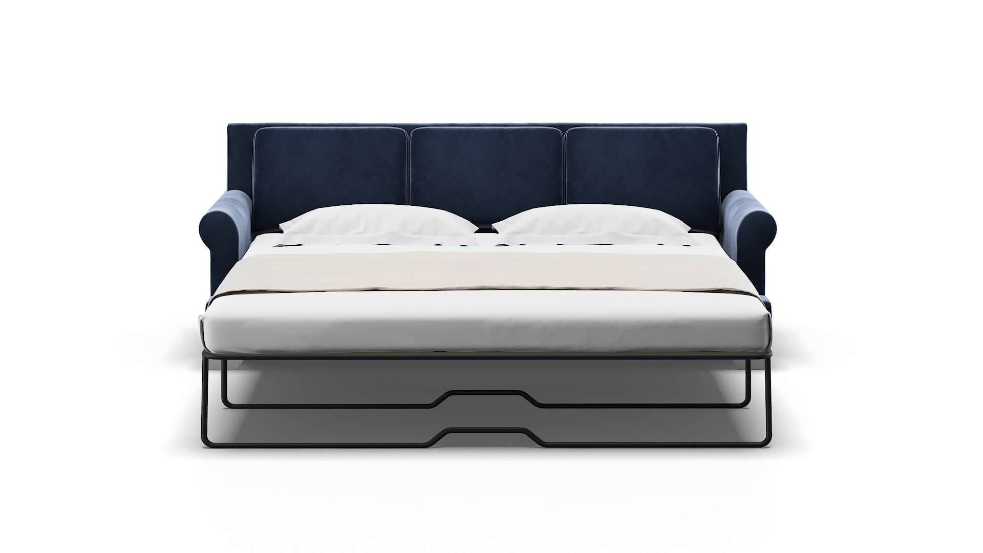 Newyork Royale Cobalt Sofa Sleeper Espresso legs 1