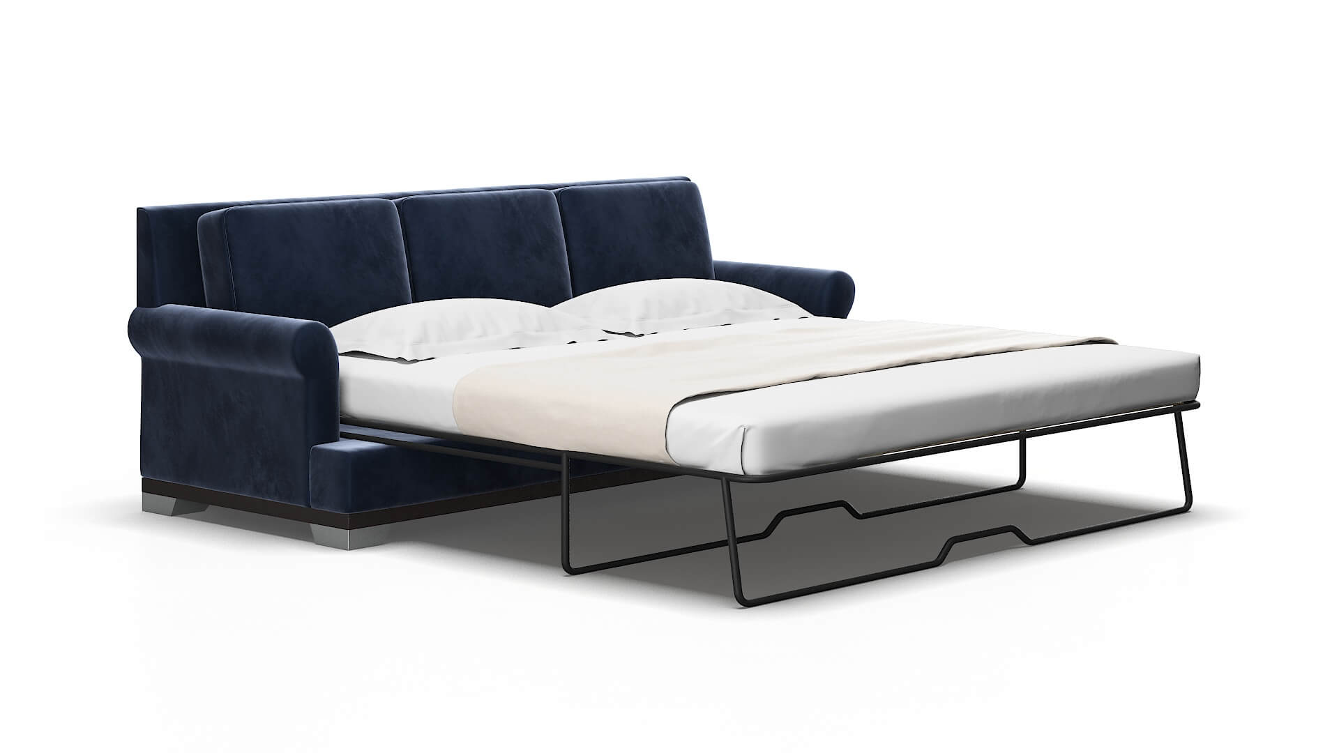 Newyork Royale cobalt Sofa sleeper Espresso Legs  2