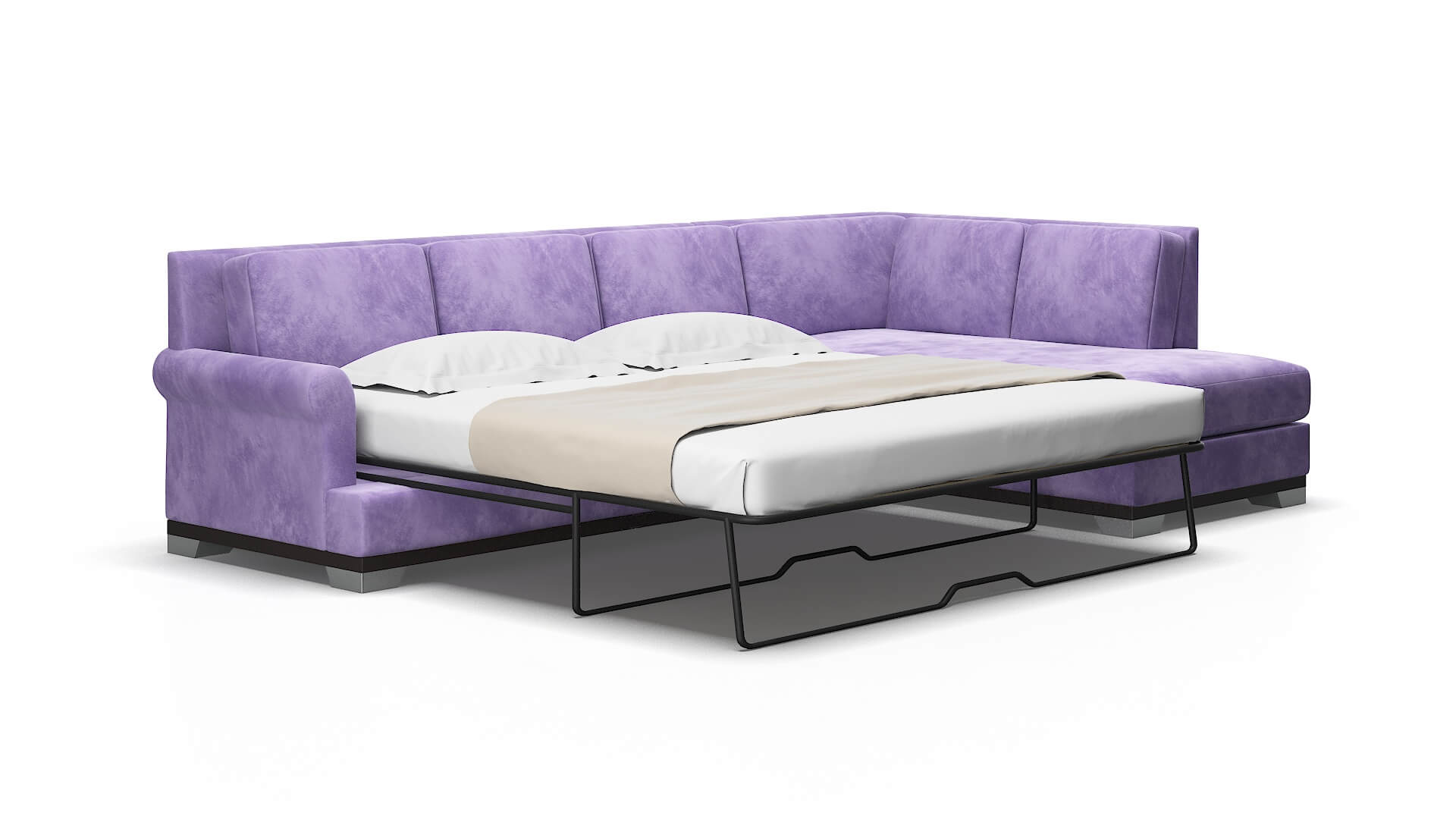 Newyork Royale lavender Panel sleeper Espresso Legs  2