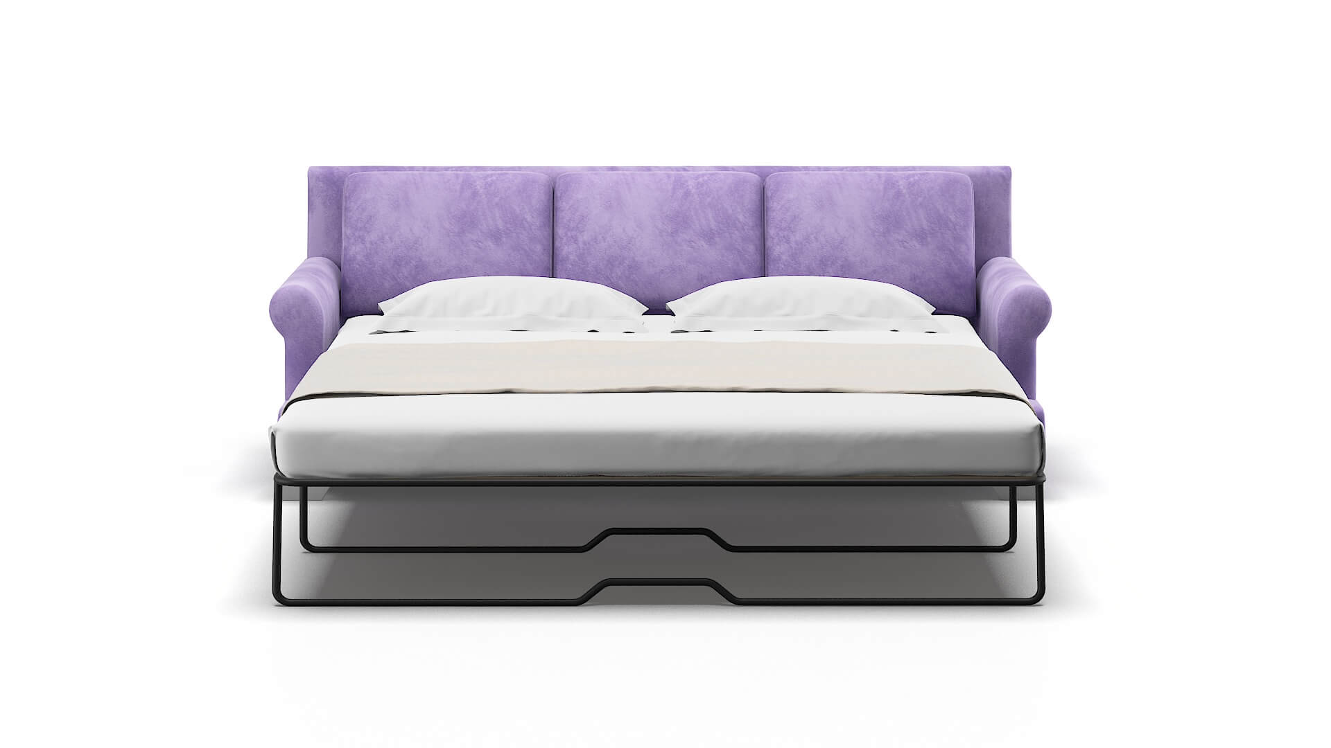 Newyork Royale Lavender Sofa Sleeper Espresso legs 1